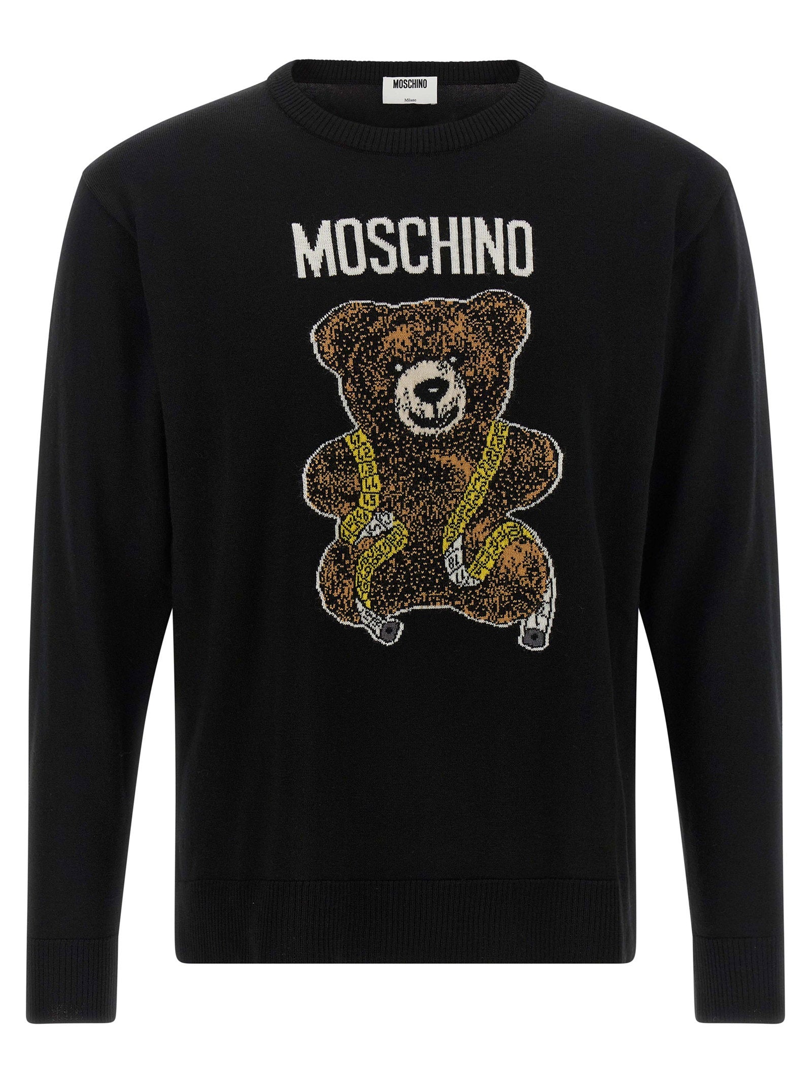 Moschino Teddy Bear Trui Zwart Topwear Moschino