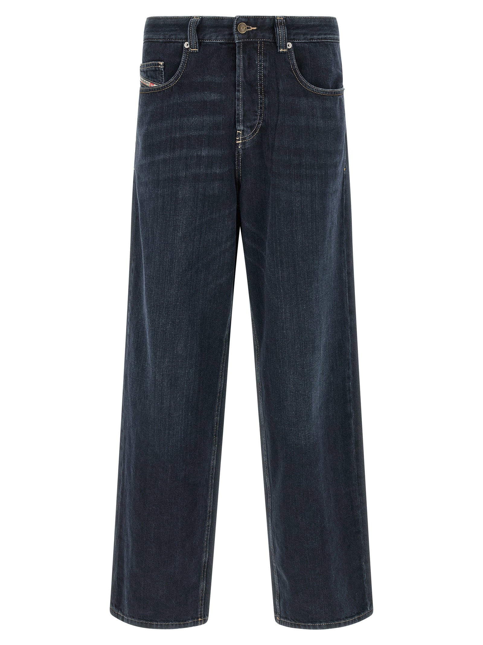 Diesel 2001 D-Macro Jeans Donkerblauw Jeans Diesel