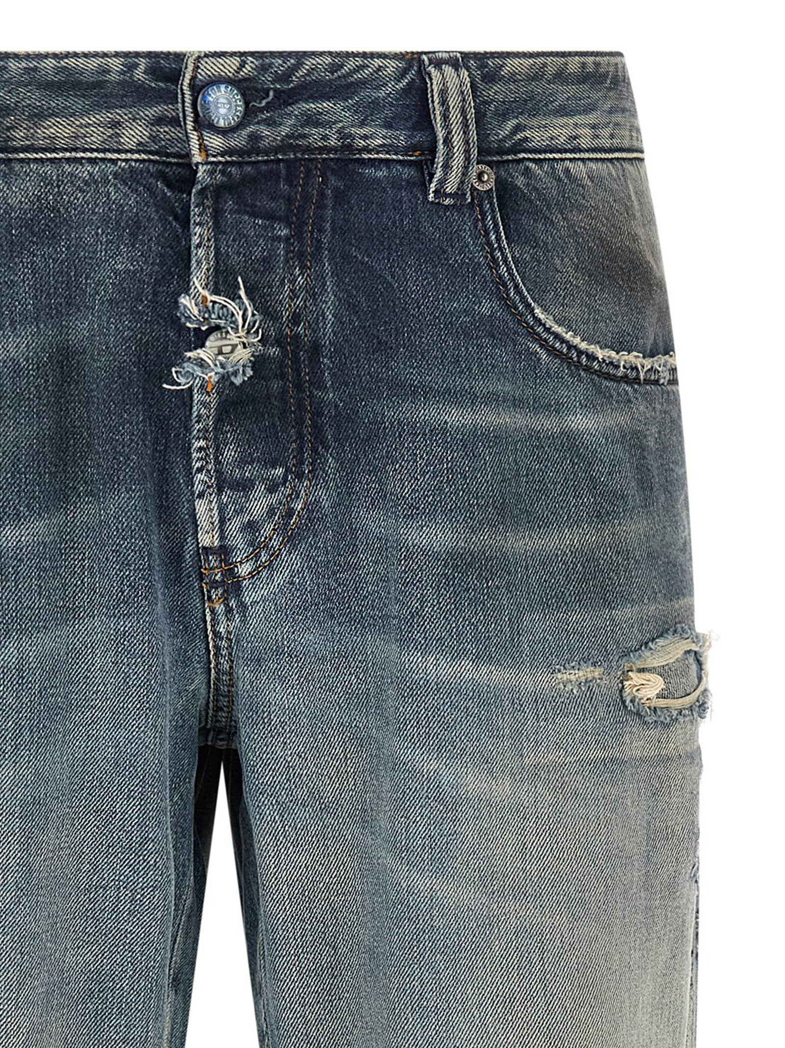 Diesel 1998 D-Buck Bootcut Jeans Light Blue-thumbmail-3