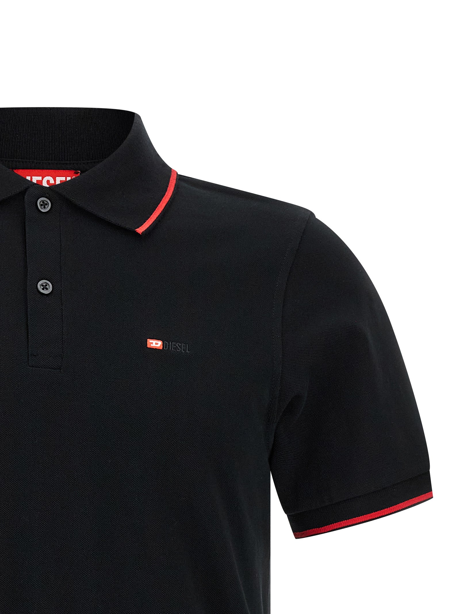 Diesel T-ferry-microdiv Poloshirt Black-3