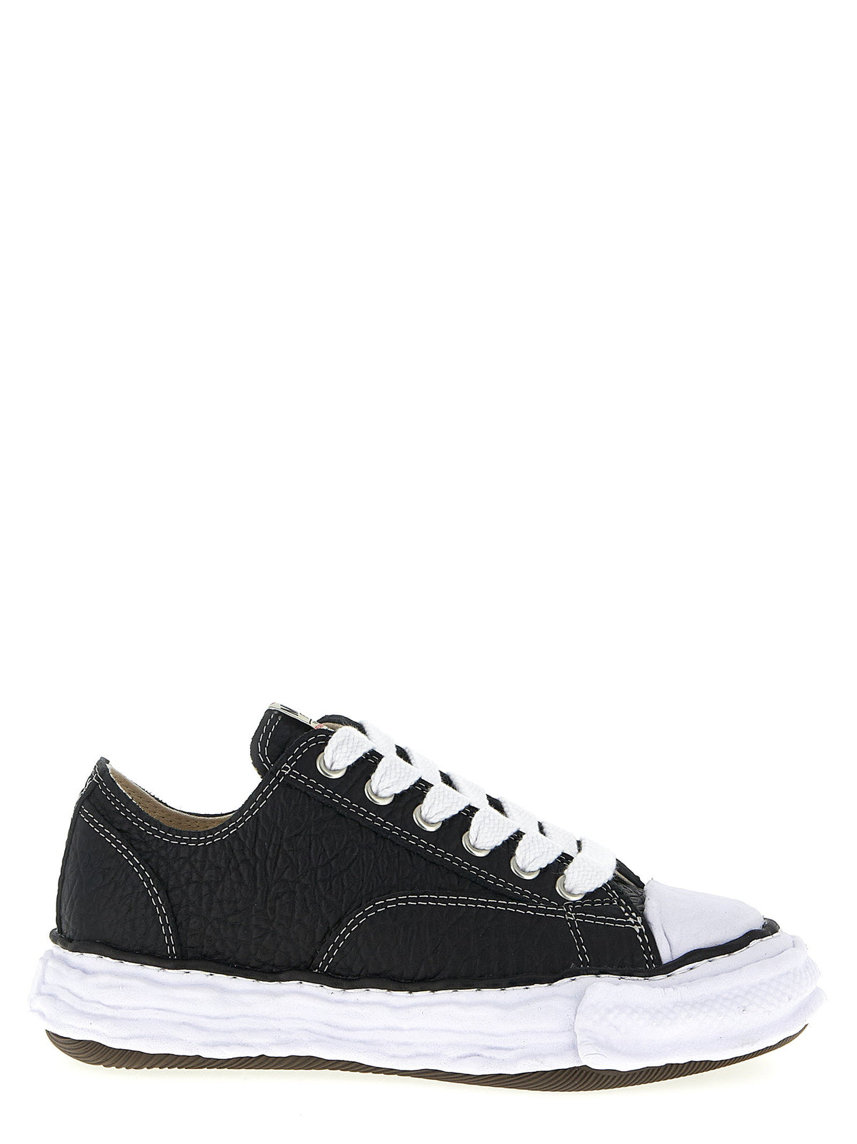 Maison Mihara Yasuhiro Peterson23 Leren Sneakers Zwart-thumbmail-1