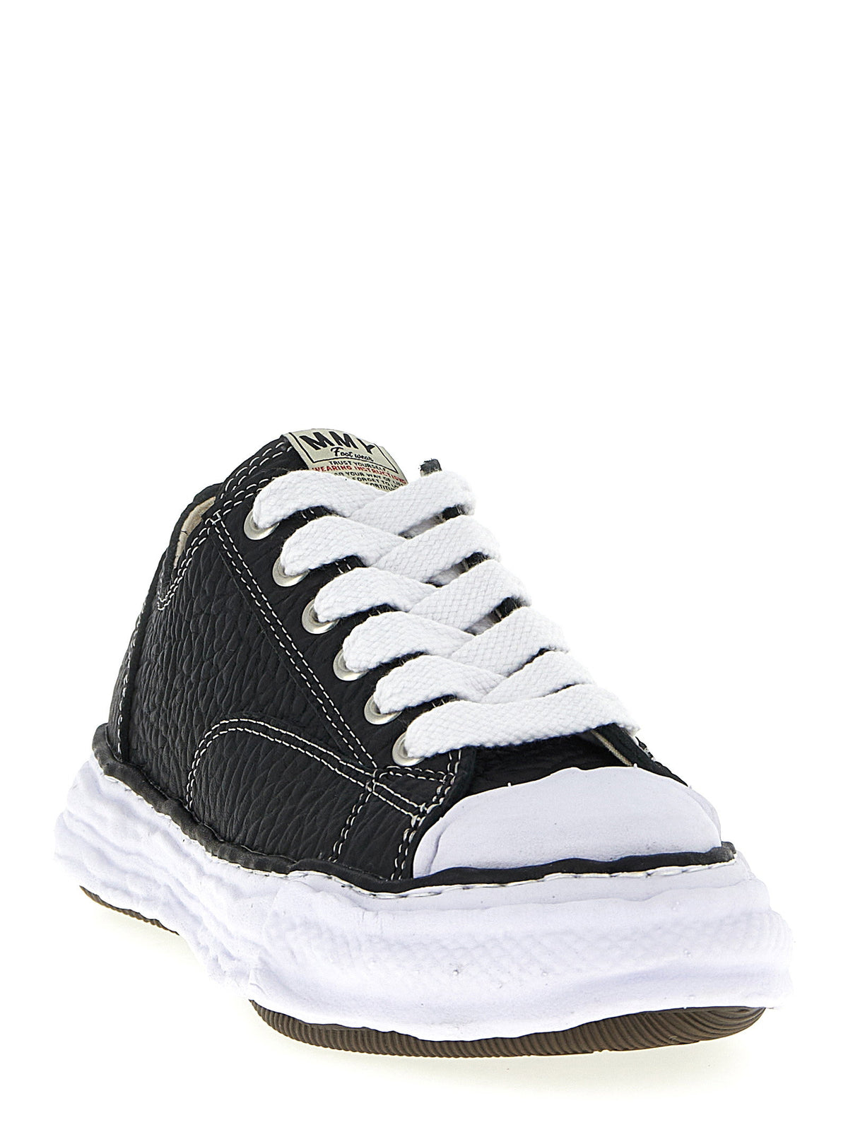 Maison Mihara Yasuhiro Peterson23 Leren Sneakers Zwart-thumbmail-2