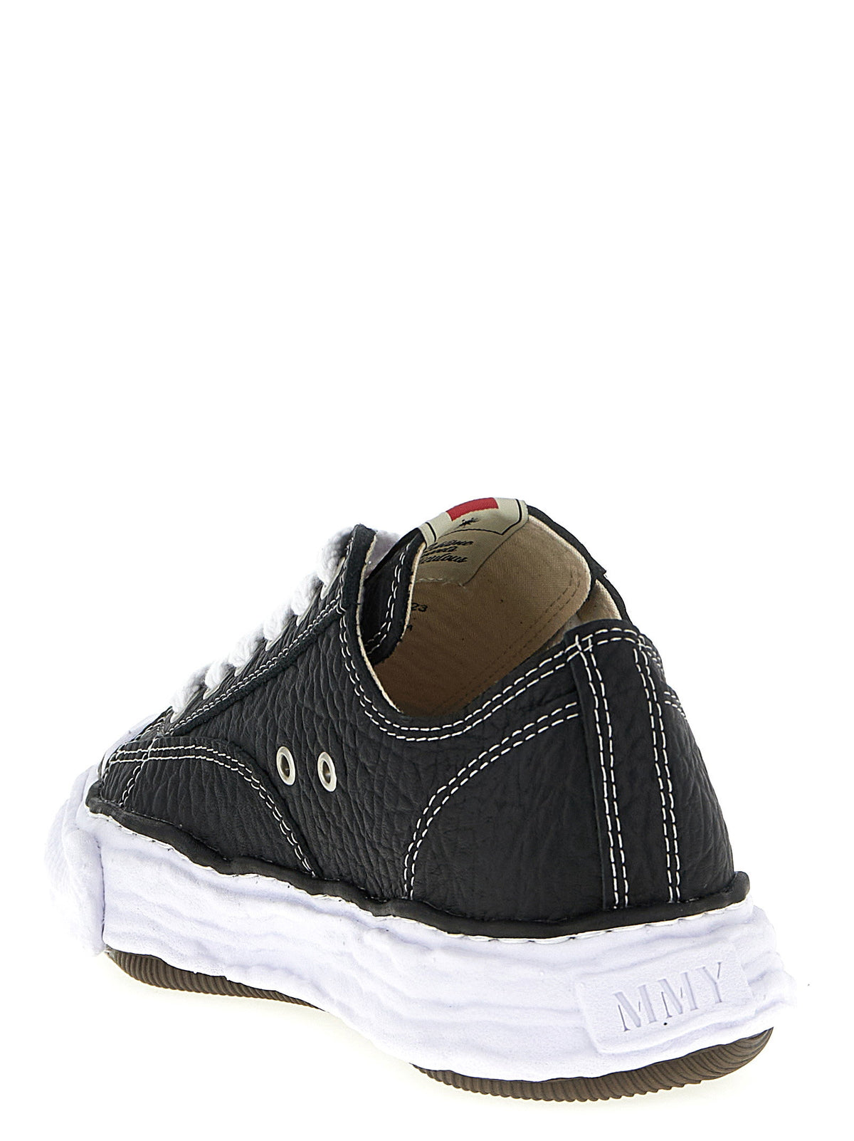 Maison Mihara Yasuhiro Peterson23 Leren Sneakers Zwart-thumbmail-3