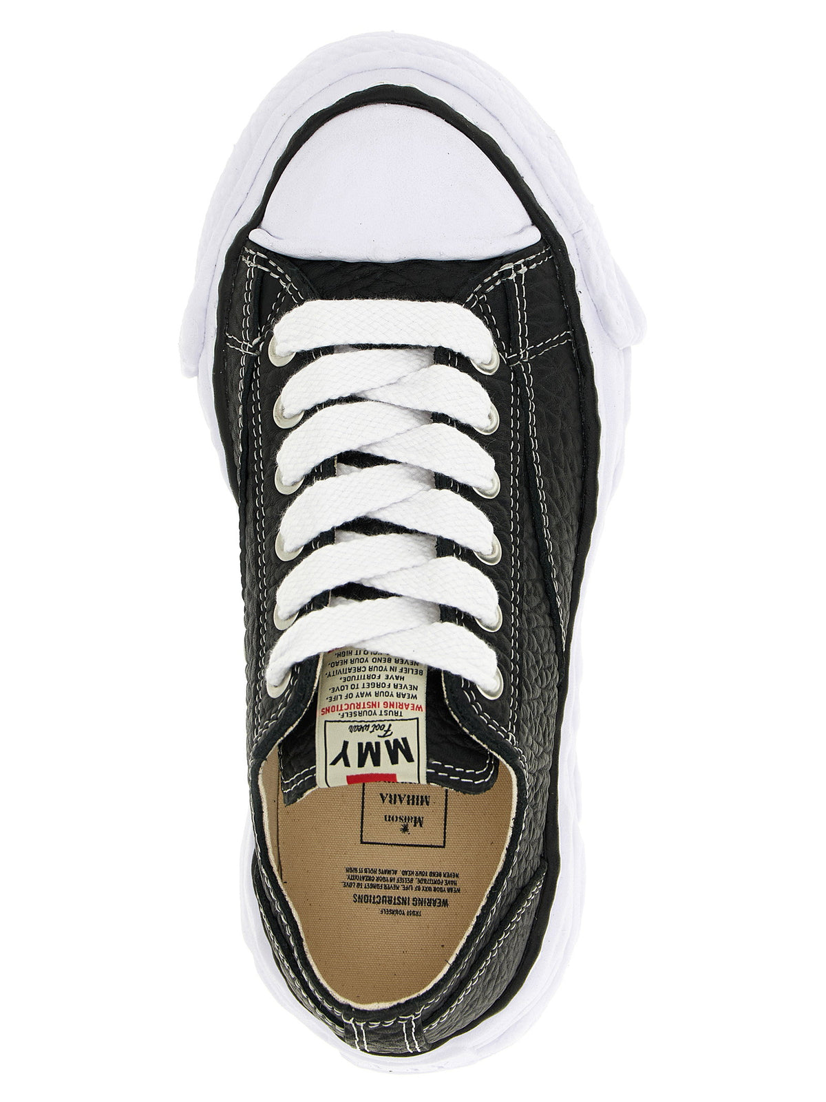 Maison Mihara Yasuhiro Peterson23 Leren Sneakers Zwart-thumbmail-4
