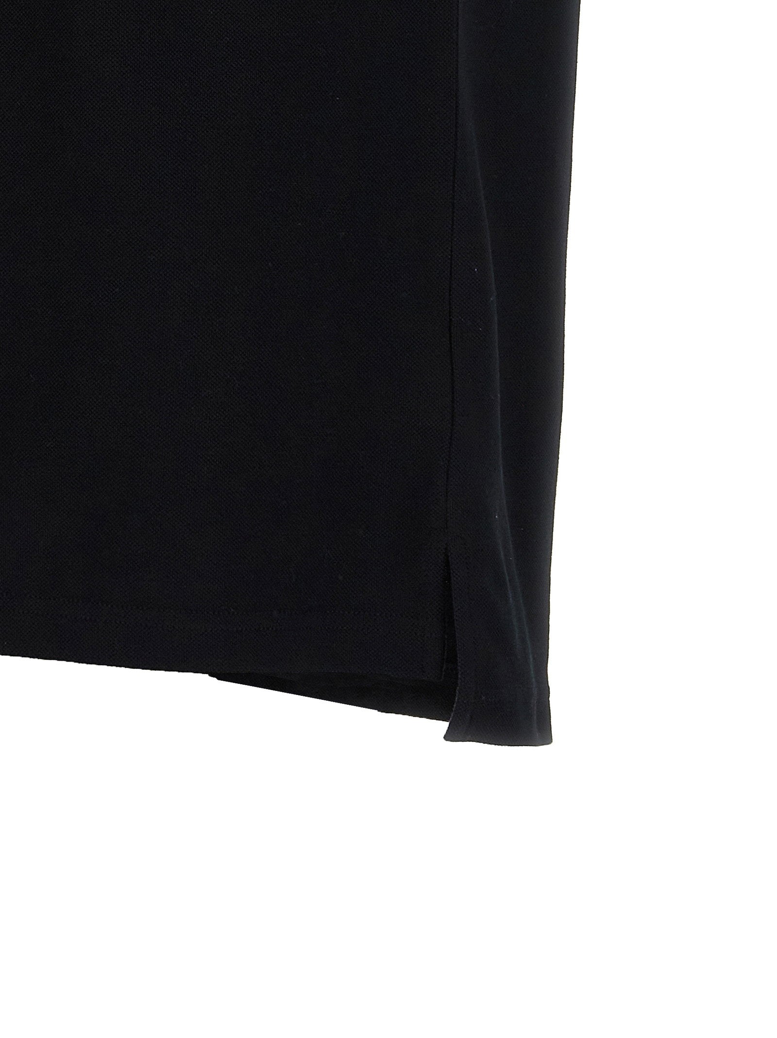 Moschino Piqué Polo met Lauwerkransborduring Zwart-thumbmail-4