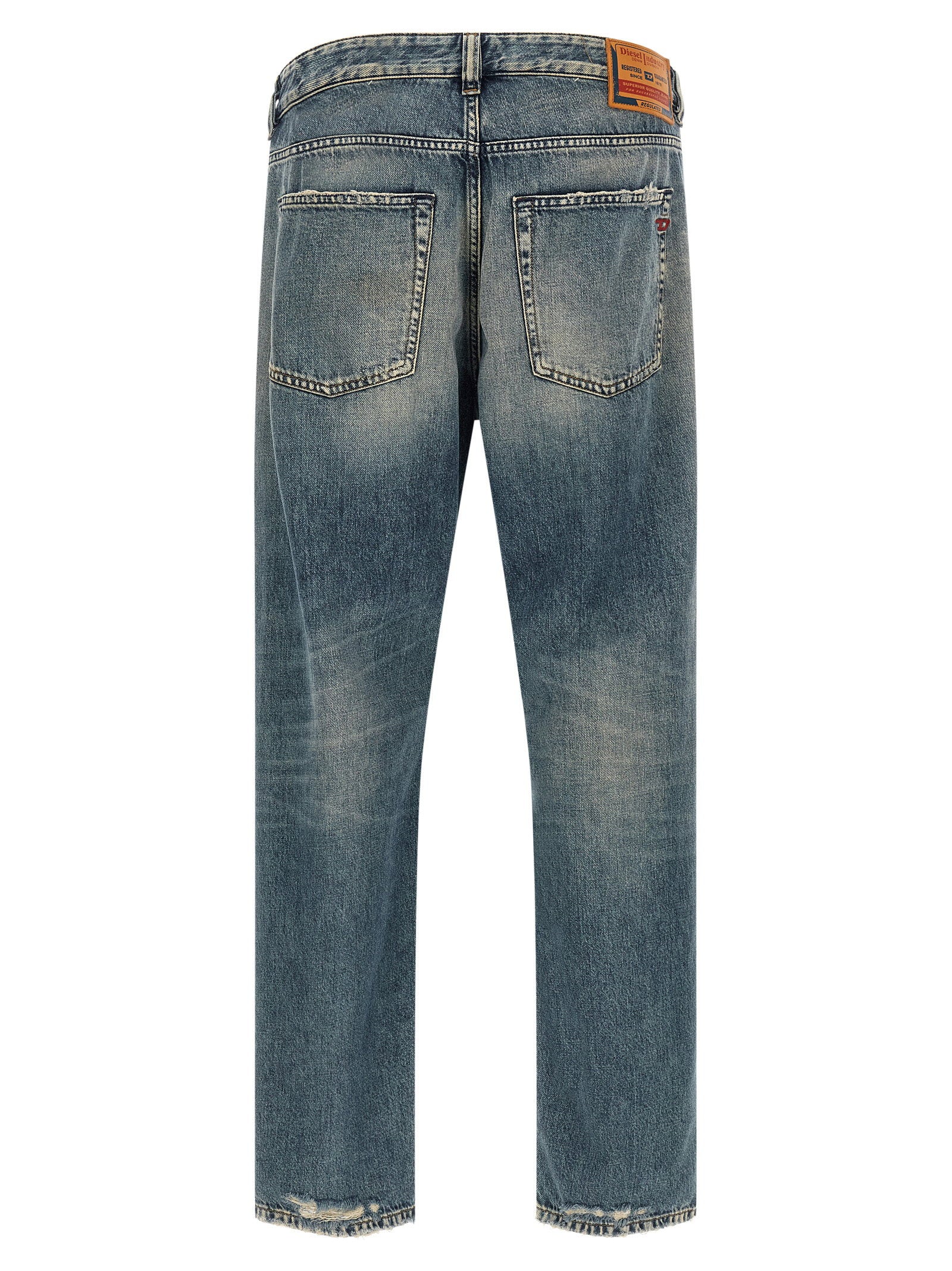 Diesel D-Macs jeans, achteraanzicht met D-logo op achterzak