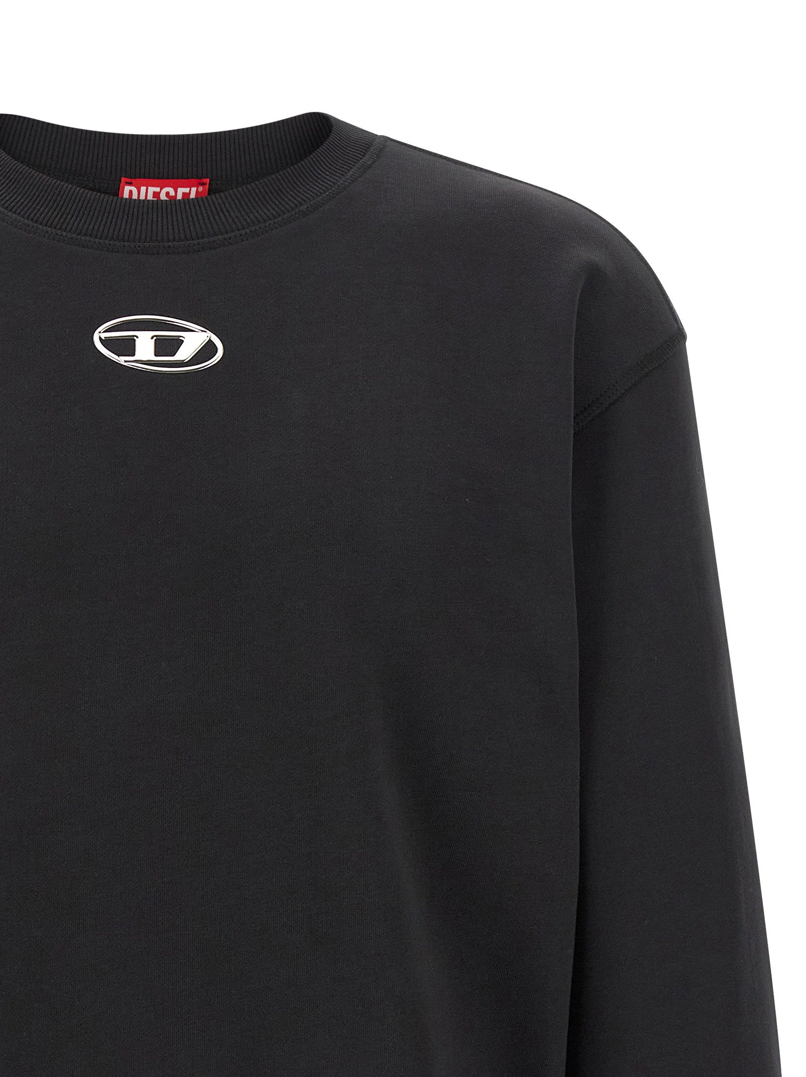 Diesel S-Norm Oval D Logo Sweater Zwart Topwear Diesel