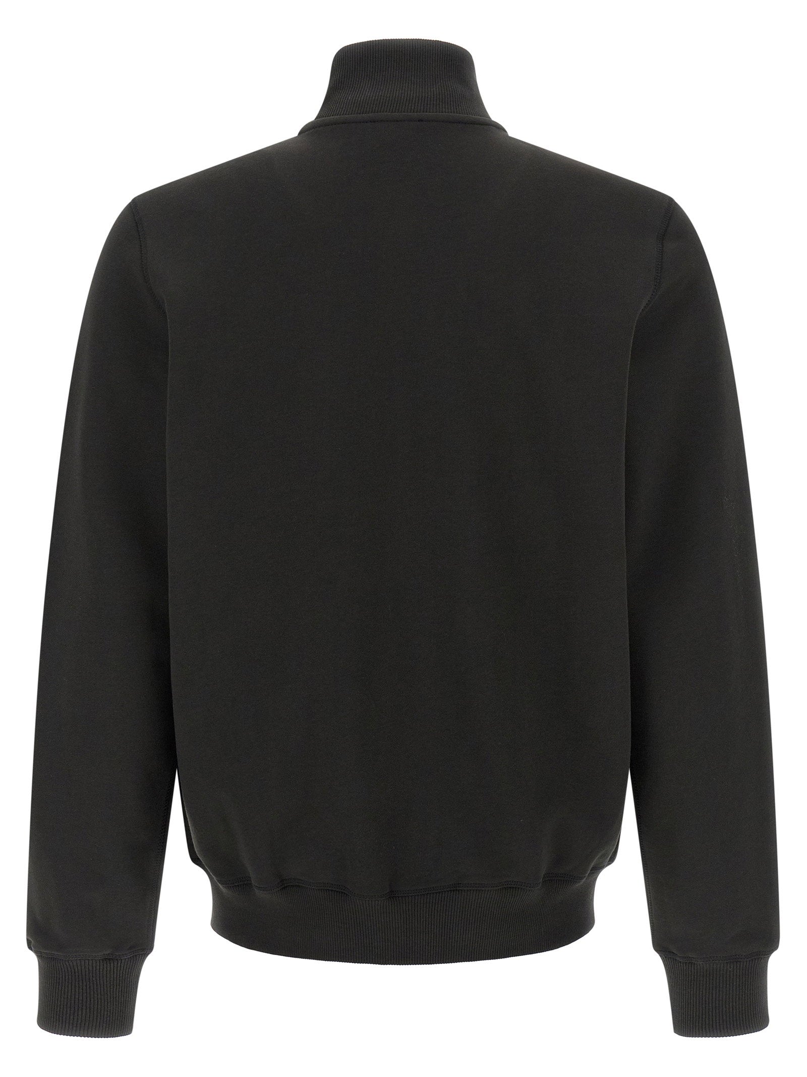 Diesel S-Ginn-Zip-Iod sweatvest zwart achteraanzicht