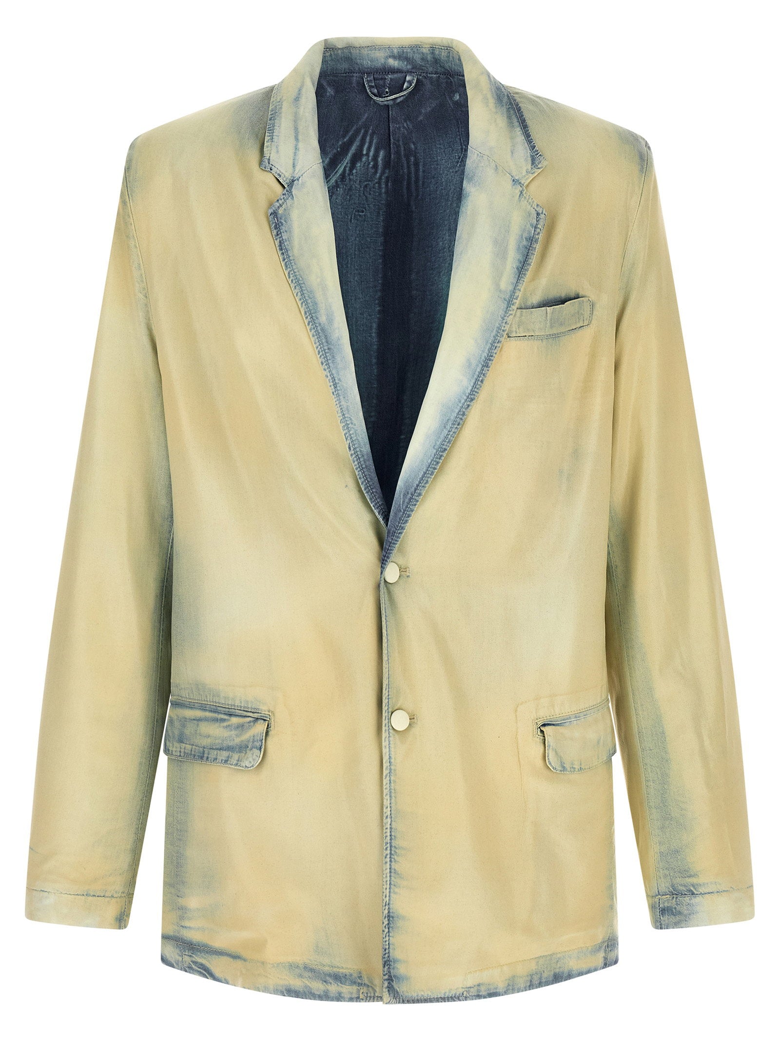 Diesel D-Nivale-FSI X-Ray Bleach Blazer Lichtblauw Blazers Diesel