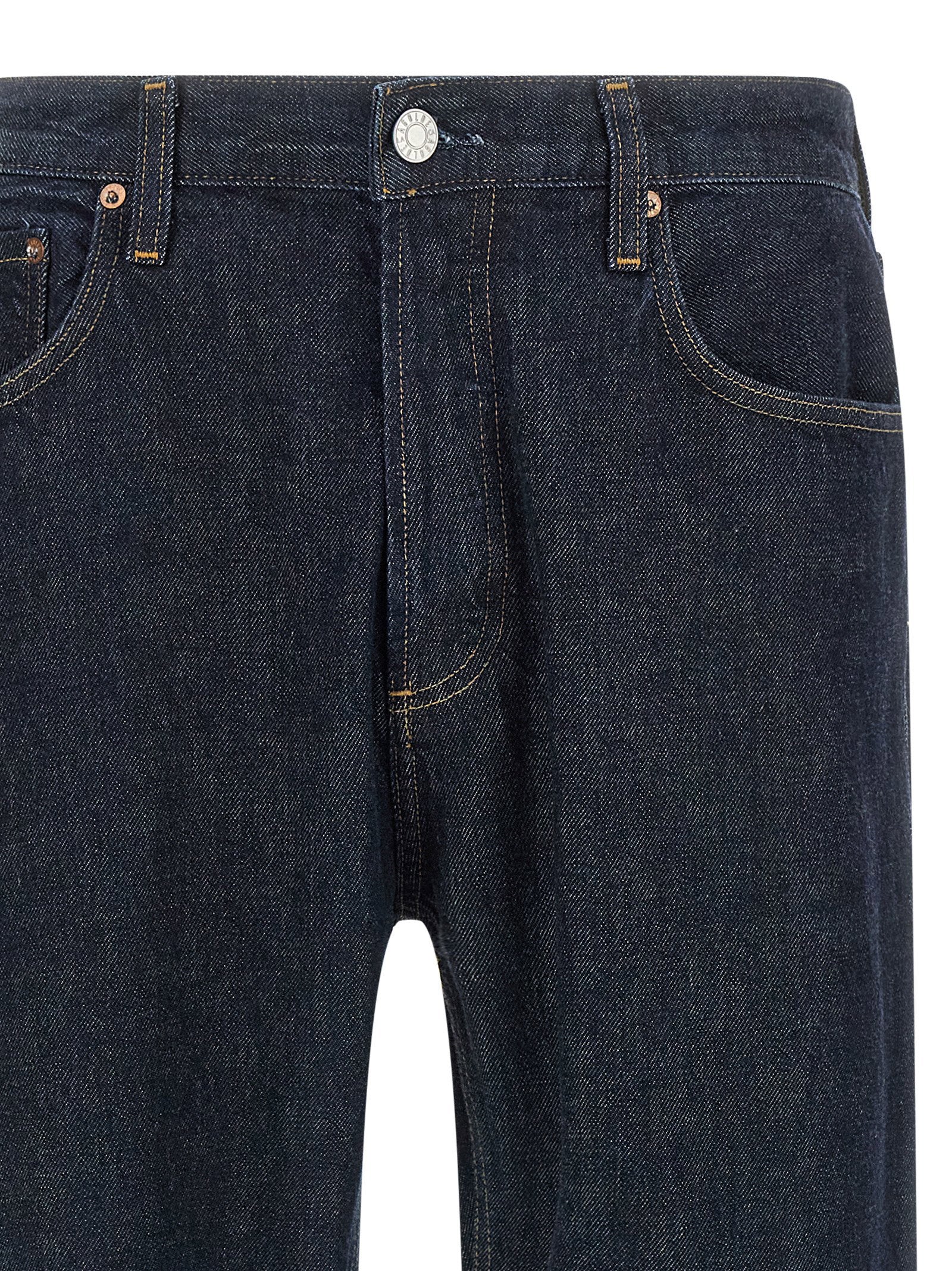 Agolde Magnus Trouser Jeans Regeneratief Katoen Donkerblauw Jeans Agolde