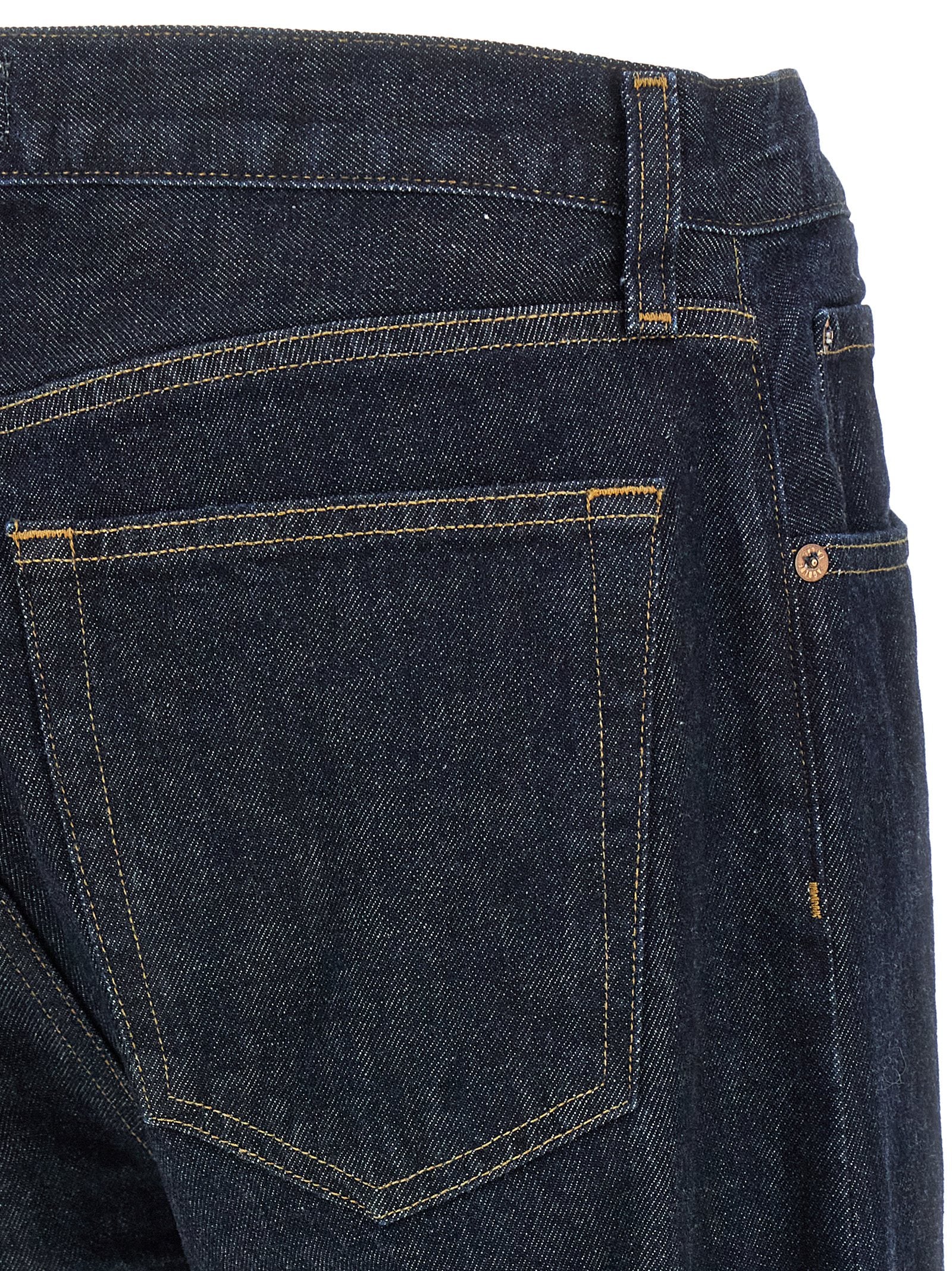 Agolde Magnus Trouser Jeans Regeneratief Katoen Donkerblauw Jeans Agolde