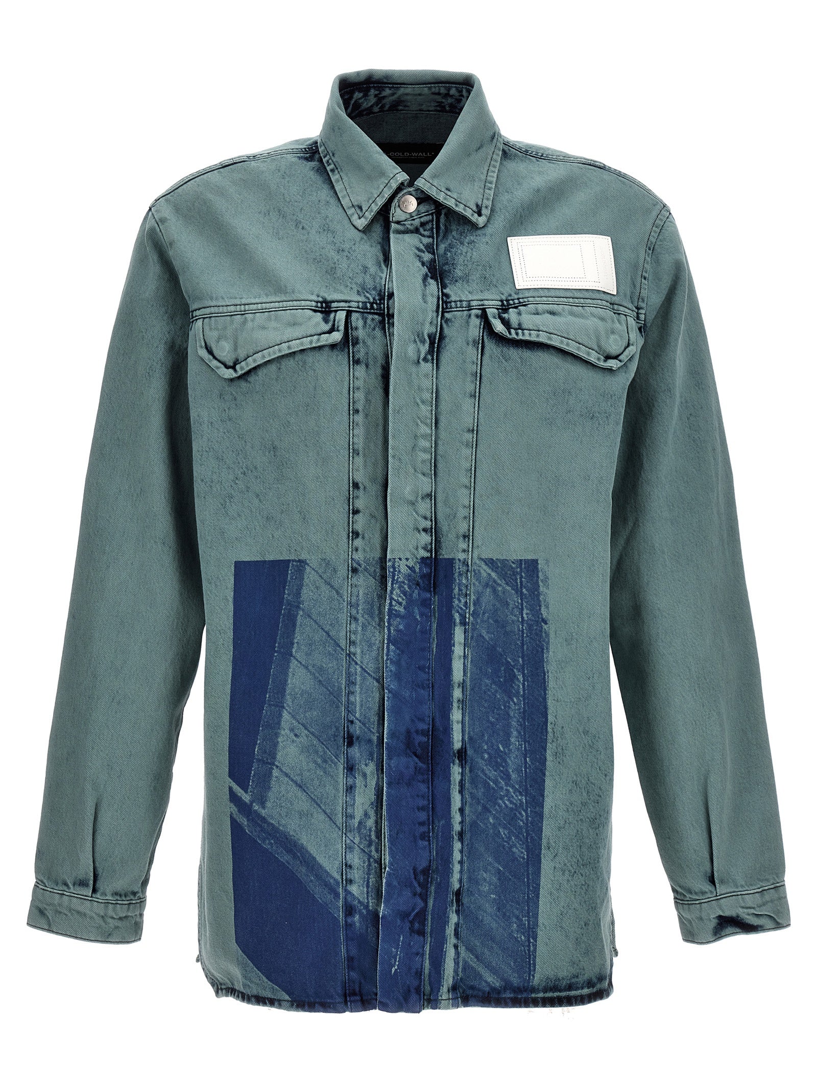 A-COLD-WALL Bleached Overdyed Shirt Faded Teal*