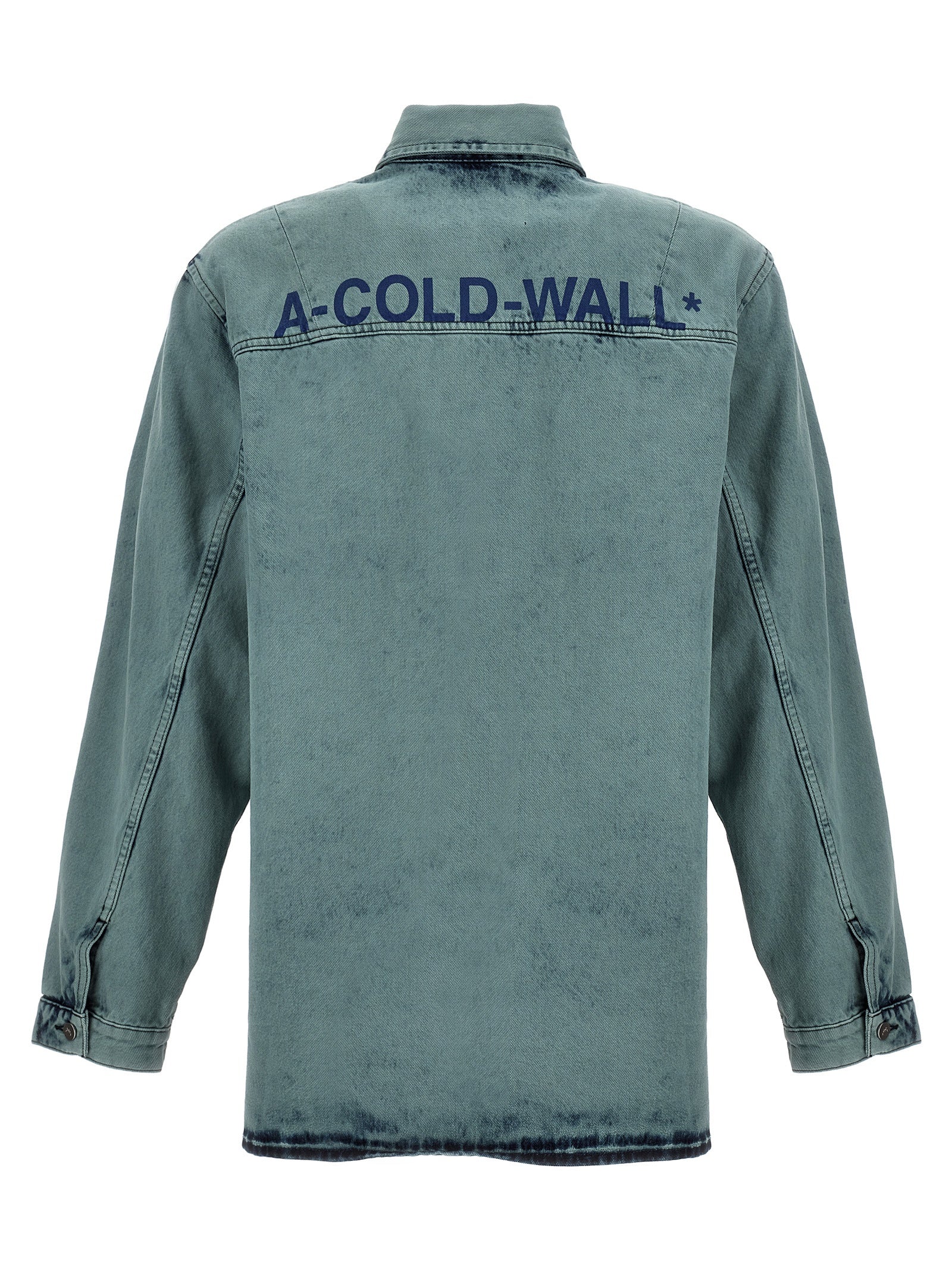 A-COLD-WALL Bleached Overdyed Shirt Faded Teal*-thumbmail-2