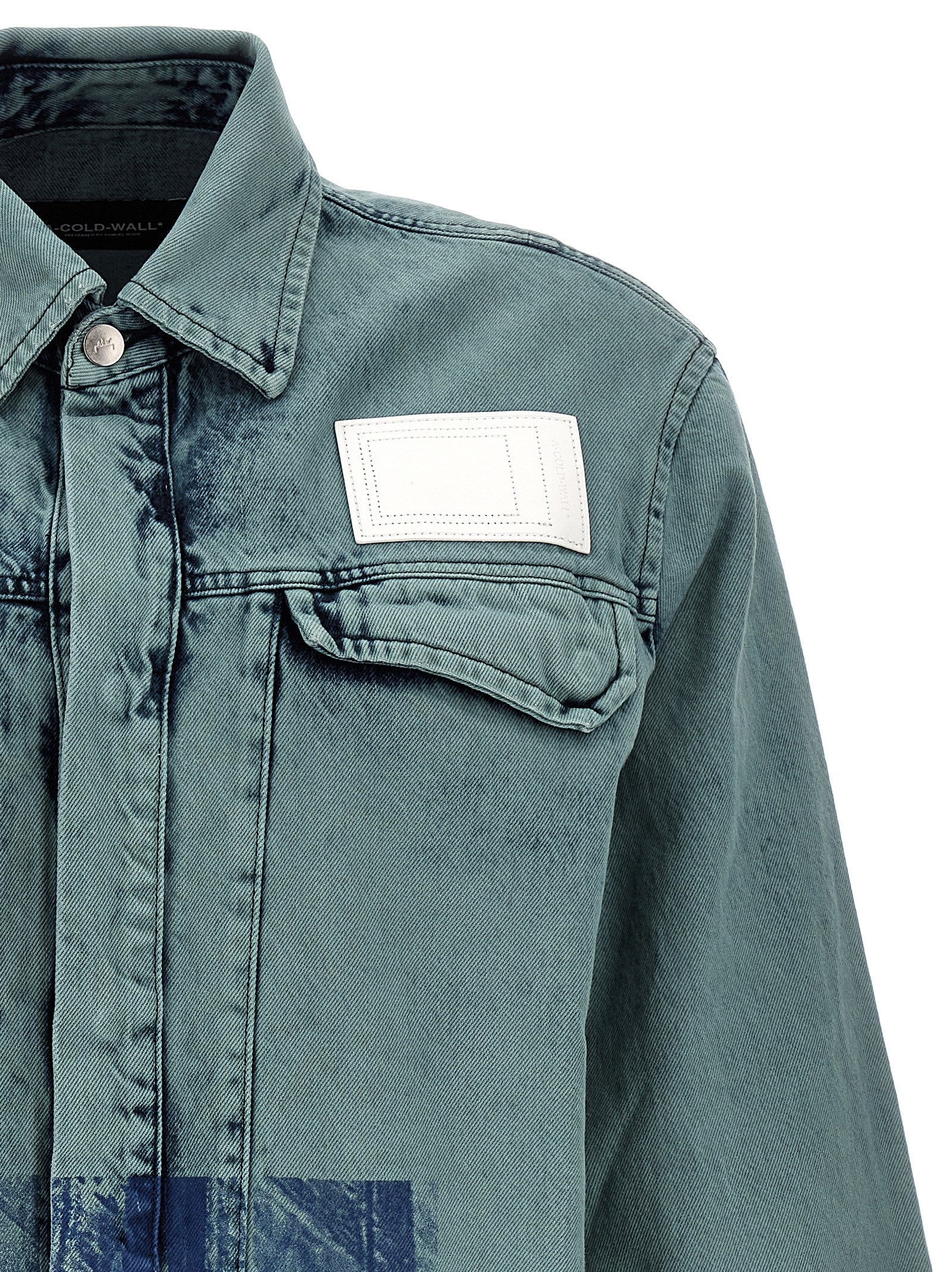 A-COLD-WALL Bleached Overdyed Shirt Faded Teal*-thumbmail-3