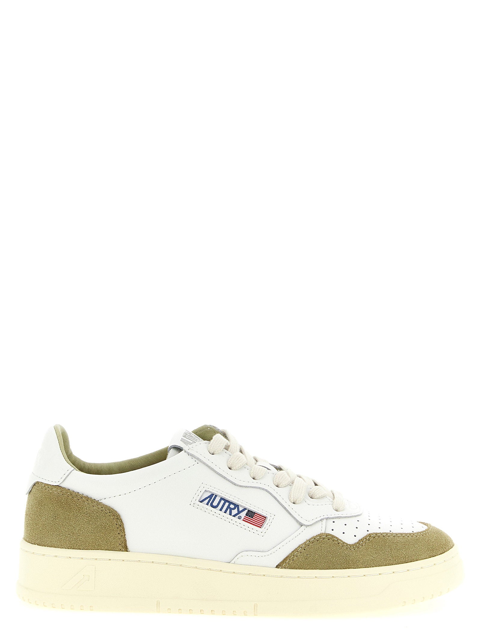 Autry Medalist Low Sneakers Wit/Grijsgroen-thumbmail-1