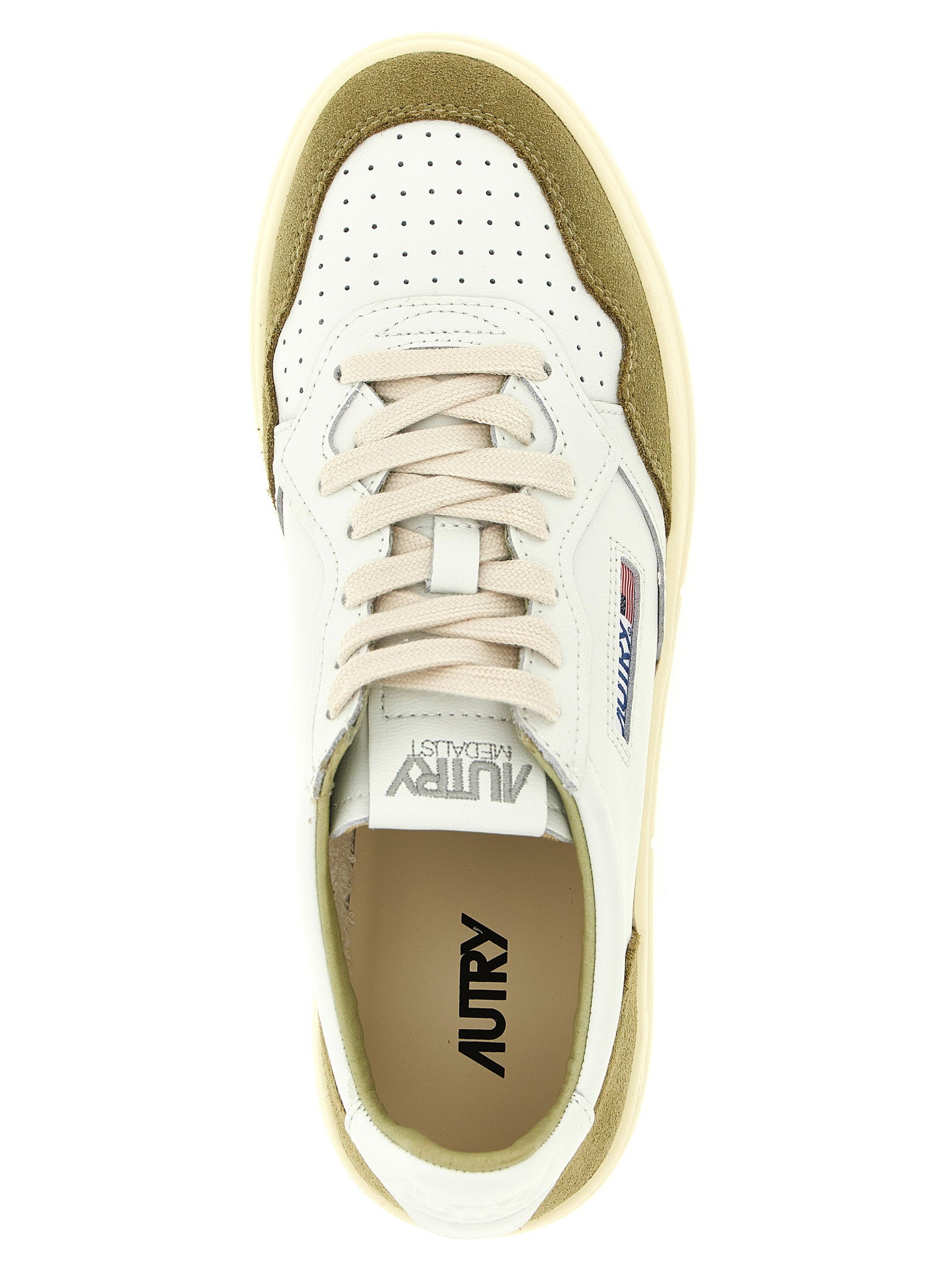 Autry Medalist Low Sneakers Wit/Grijsgroen-thumbmail-4