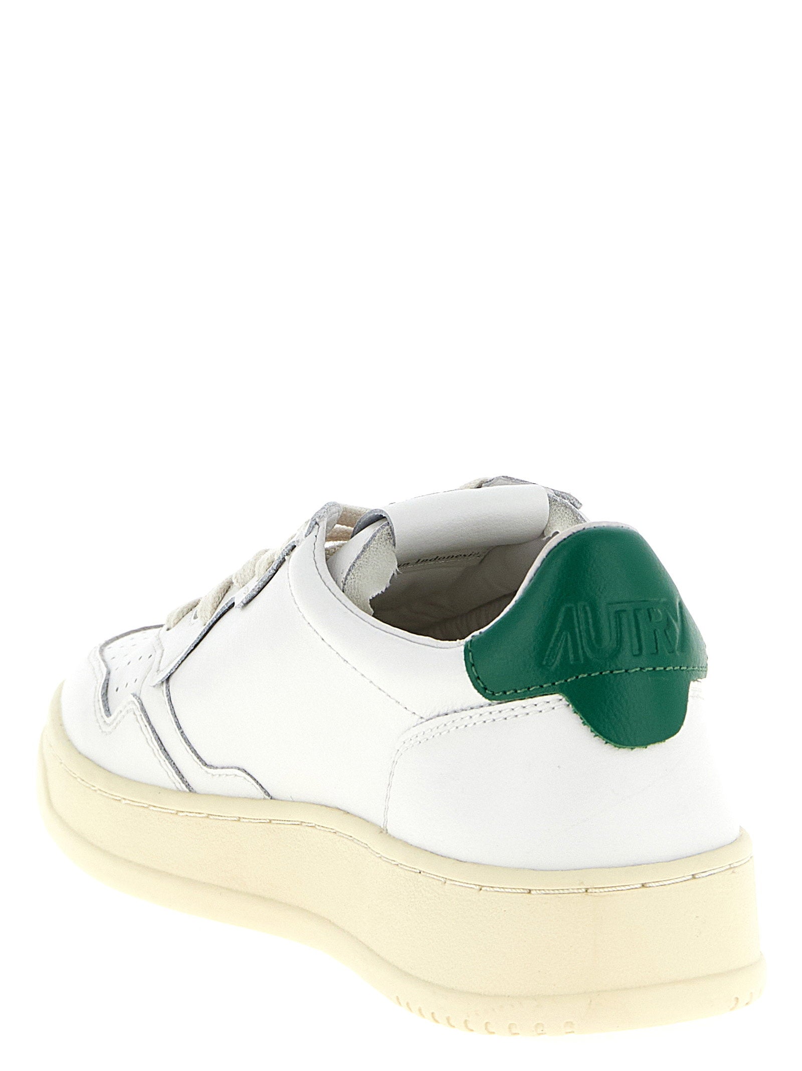 Autry Medalist Low Sneakers hielstuk groen detail