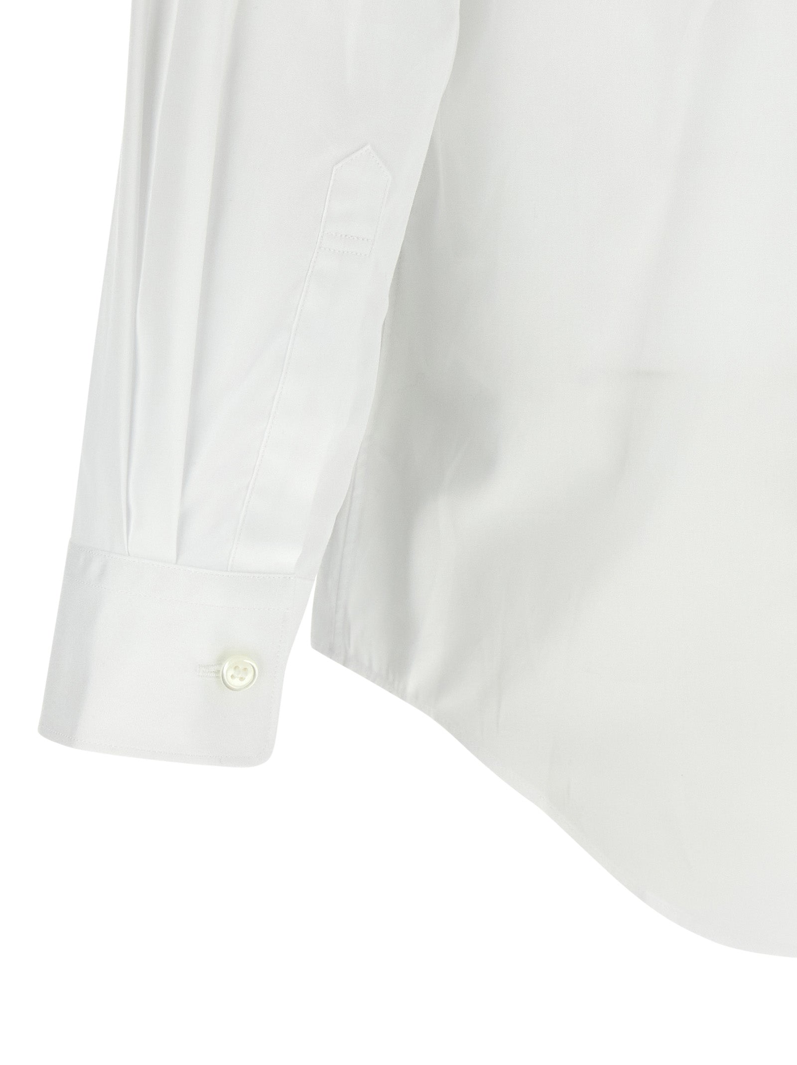 Comme des Garçons PLAY Black Heart Patch Shirt White-thumbmail-4