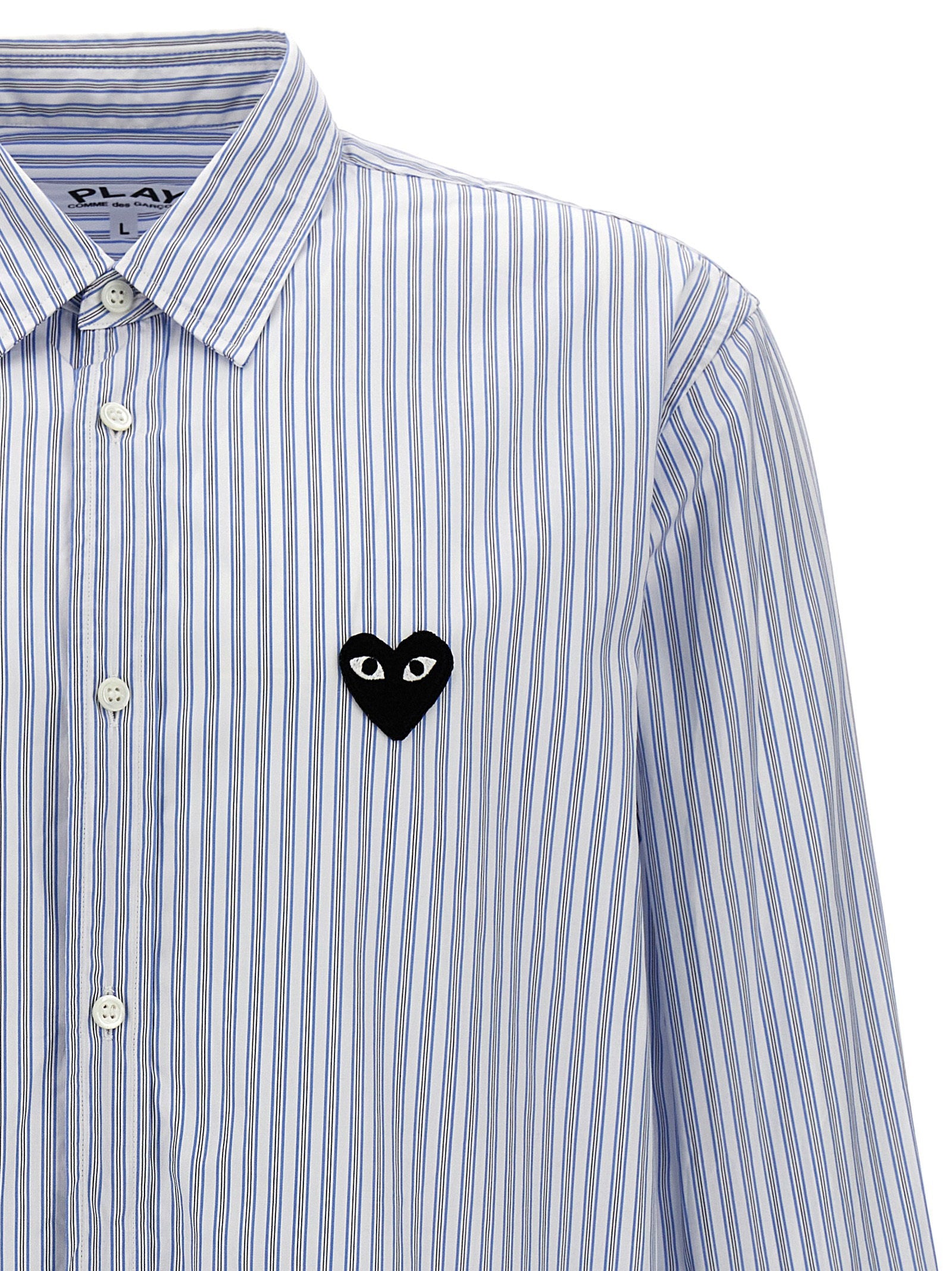 Close-up hart-logo Comme des Garçons Play overhemd