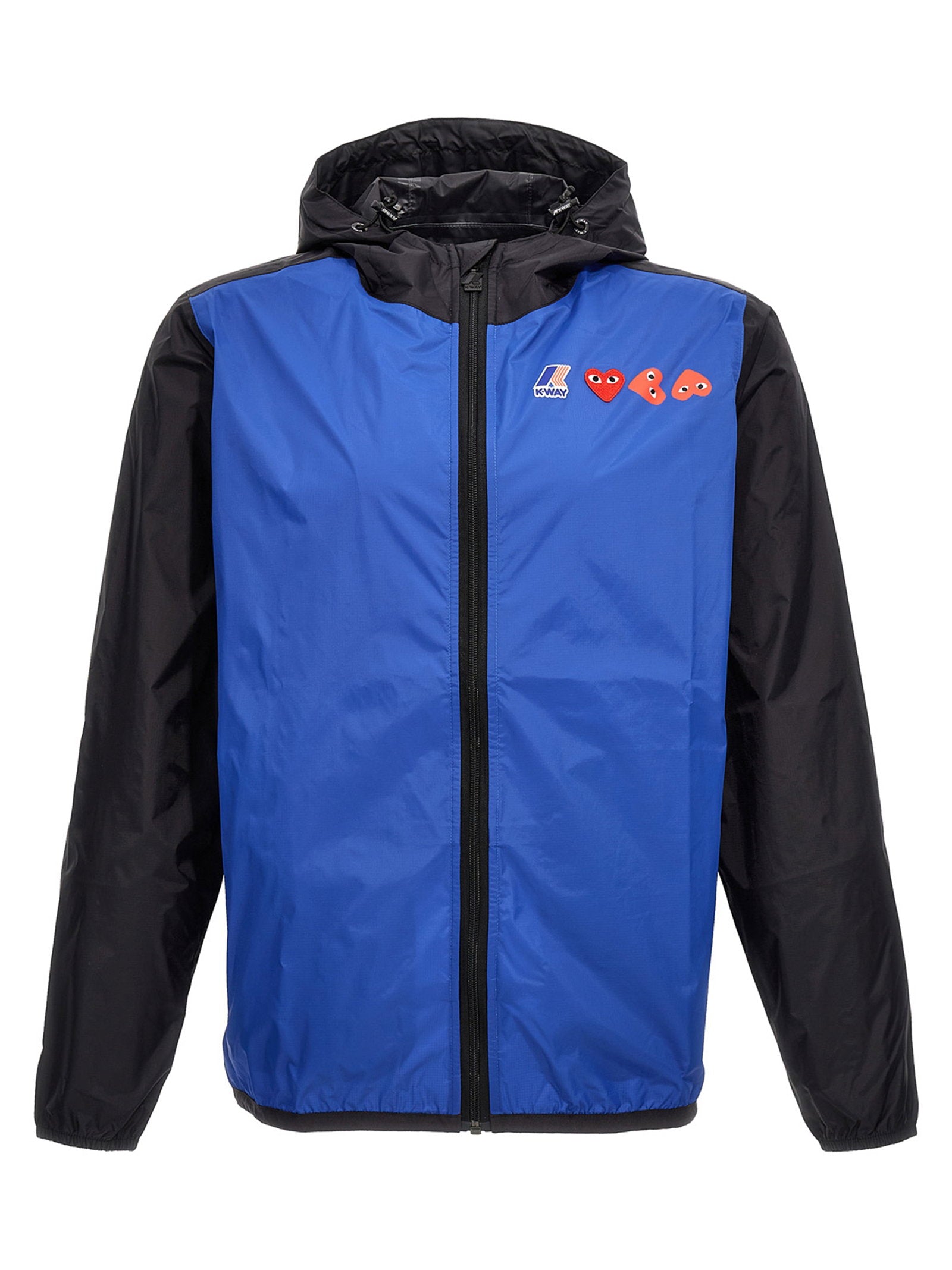 Comme des Garçons Play x K-Way Jas Blauw Jackets Comme Des Garçons Play