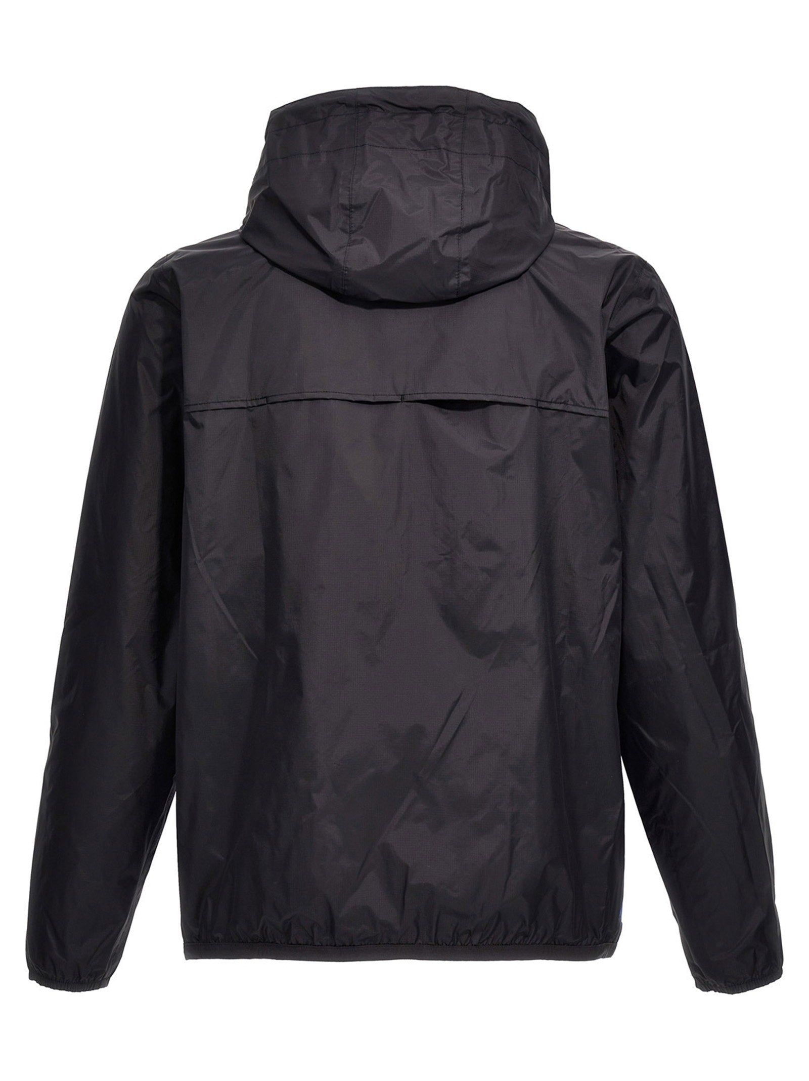 Comme des Garçons Play x K-Way jacket blauw zwart - detail capuchon