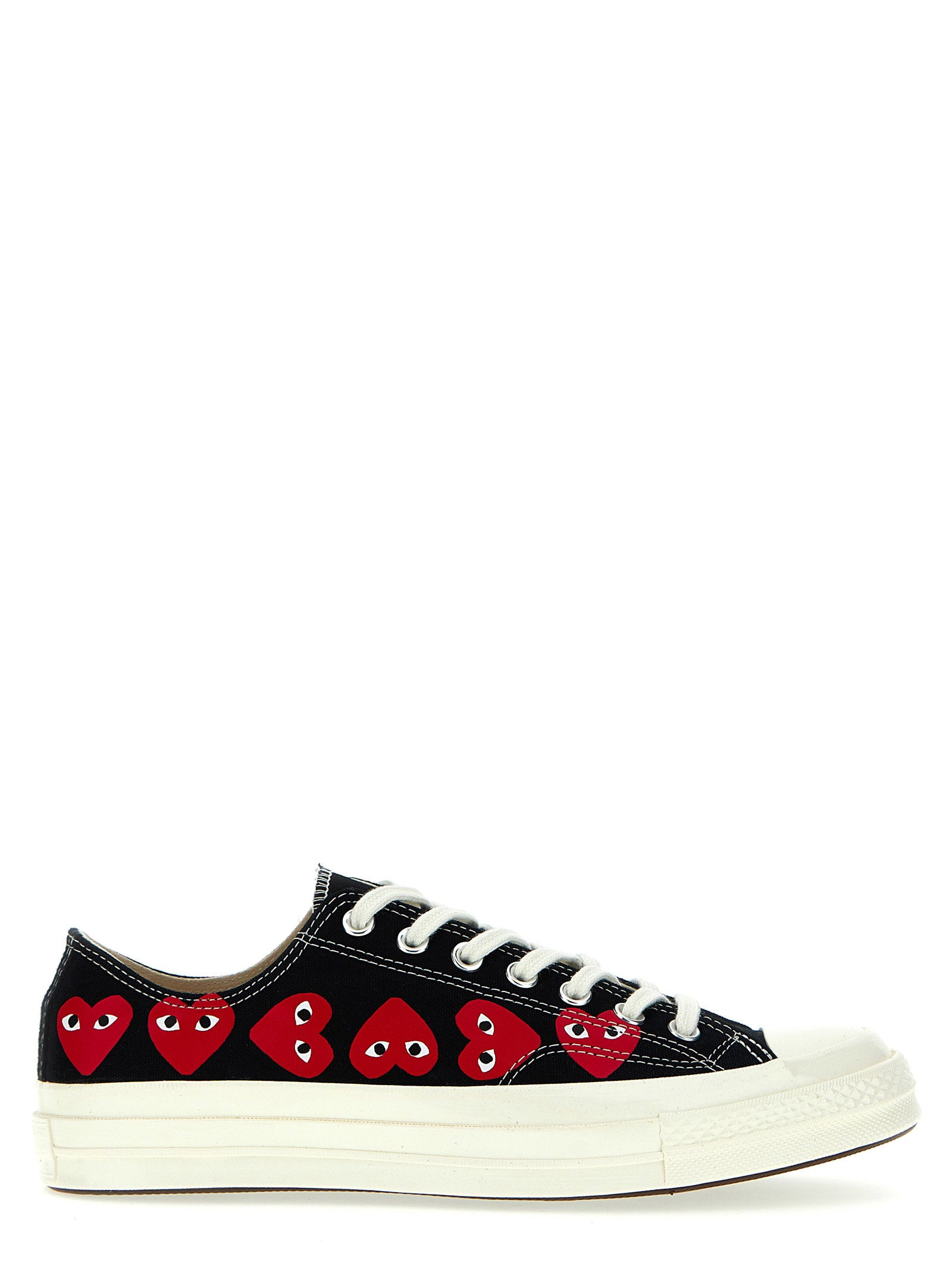 Comme des Garçons PLAY x Converse Chuck 70 Multi Heart Sneakers Zwart Sneakers Comme Des Garçons Play