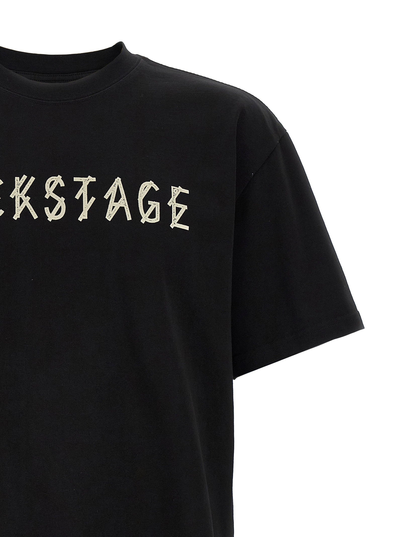 44 Label Group Backstage Tee zwart - detail print