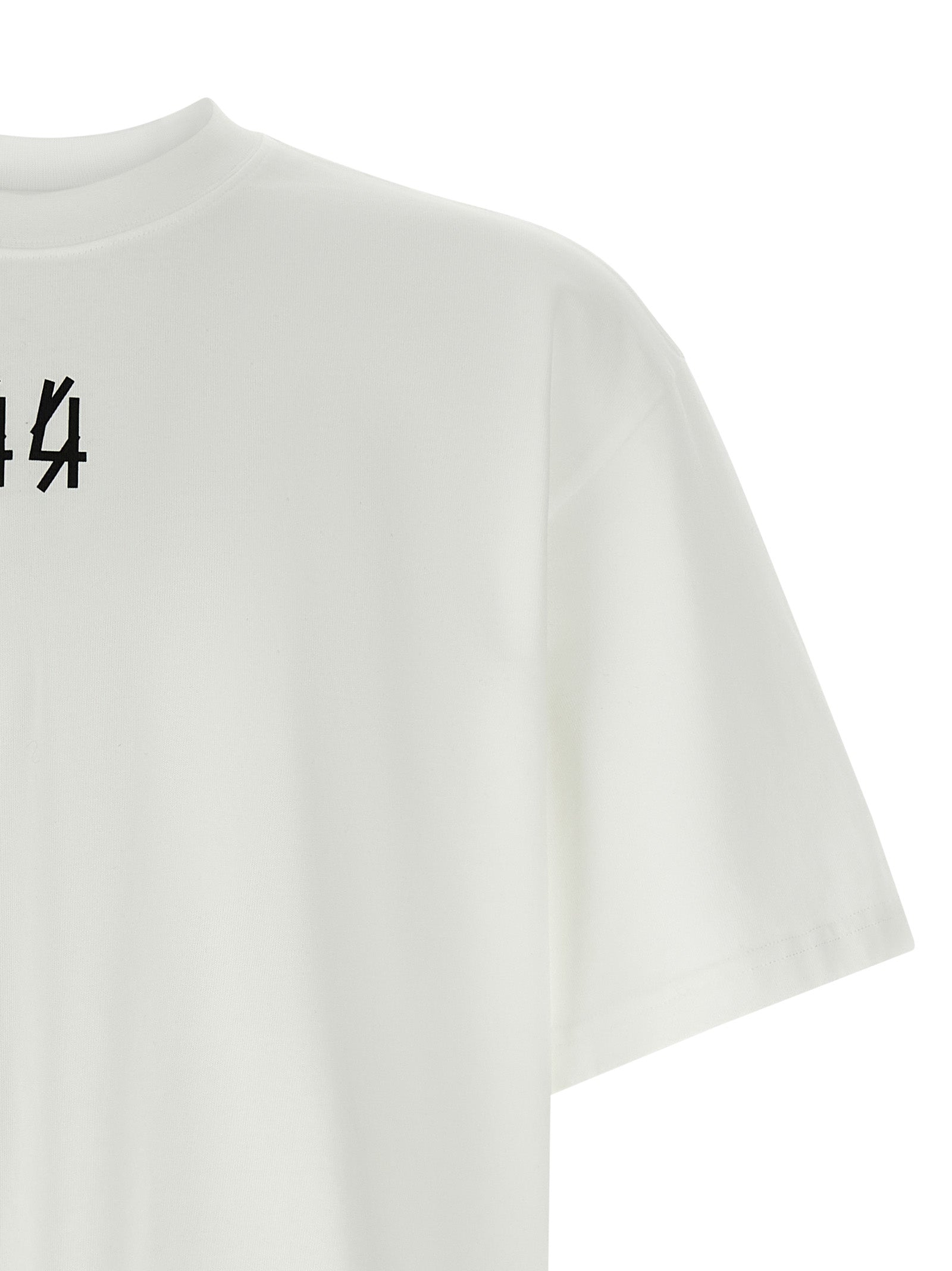 44 Label Group Logo Print T-Shirt White-3