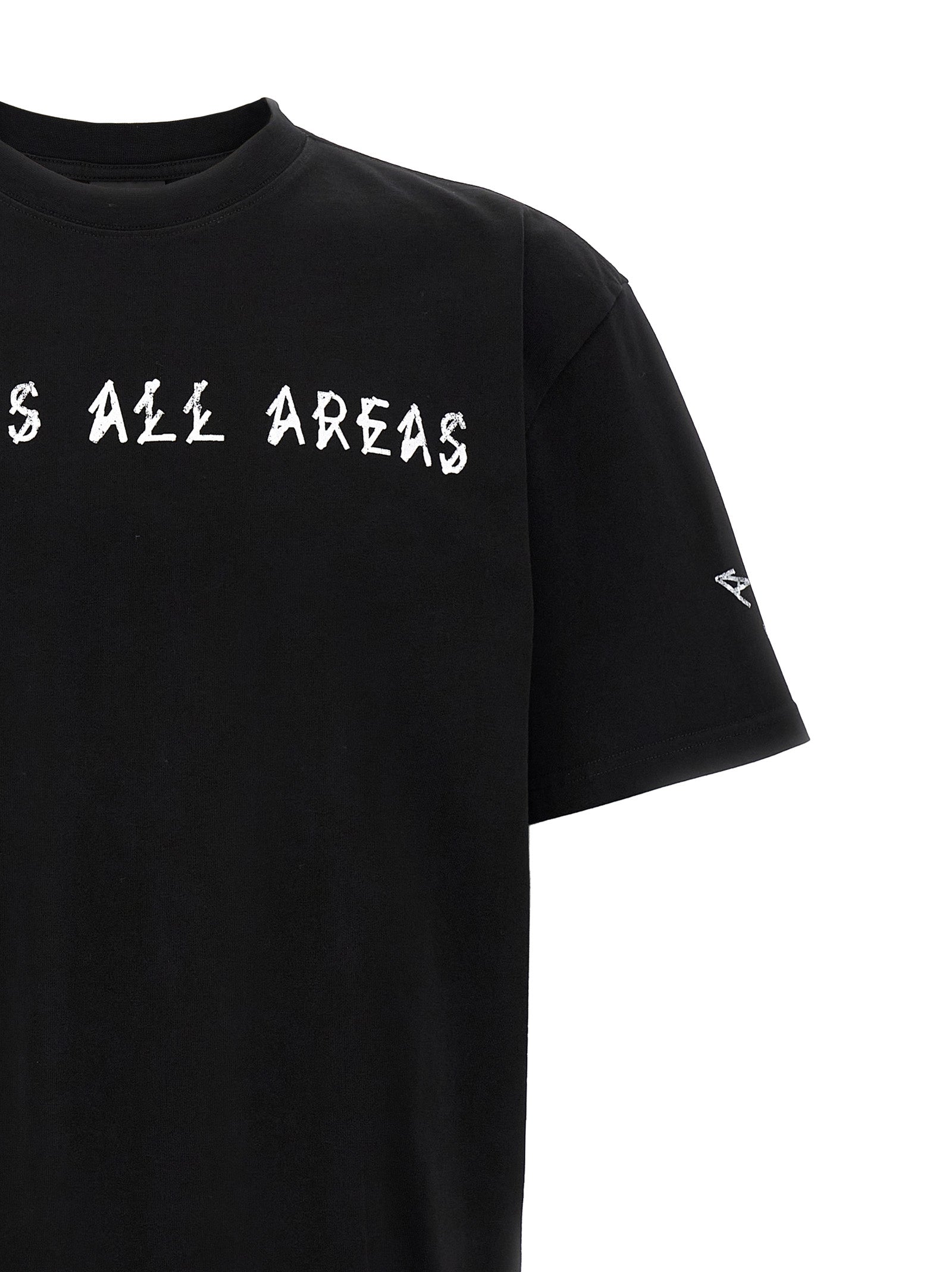 44 Label T-Shirt Black Gloves Dirty White-3