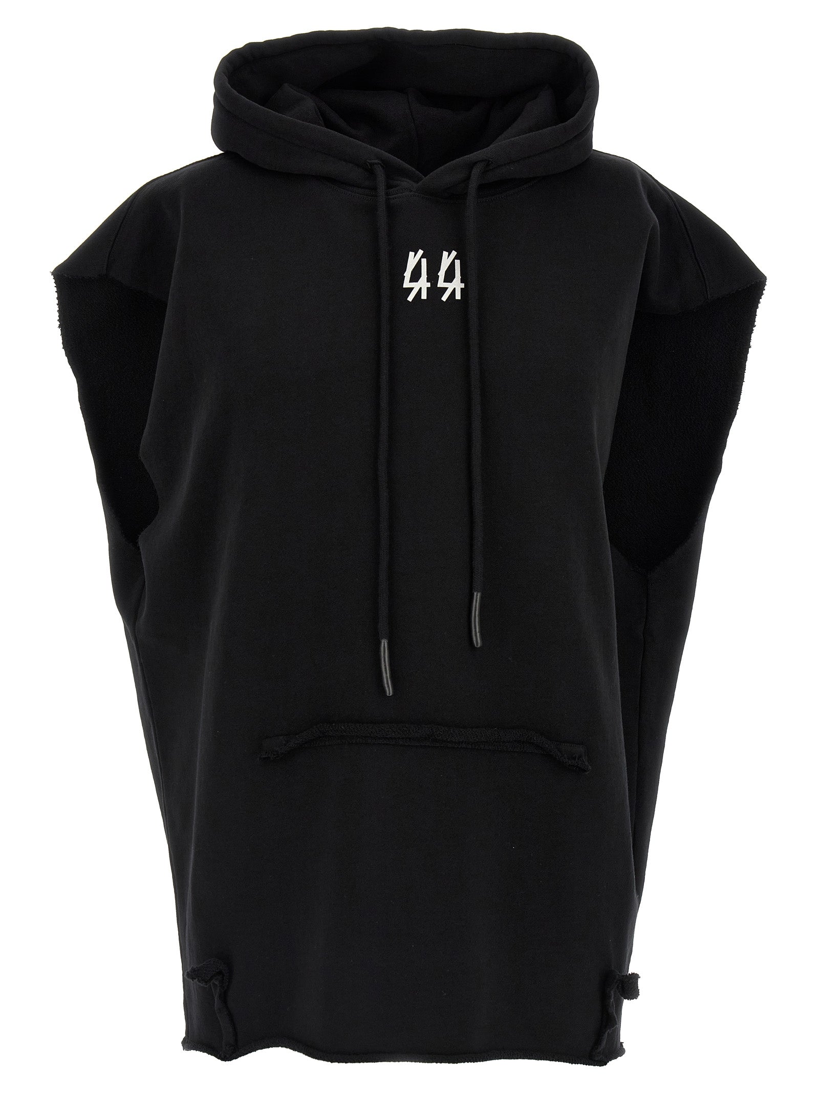 44 Label Centipede Kangaroo Trompe l'oeil Pocket Hoodie Sleeveless