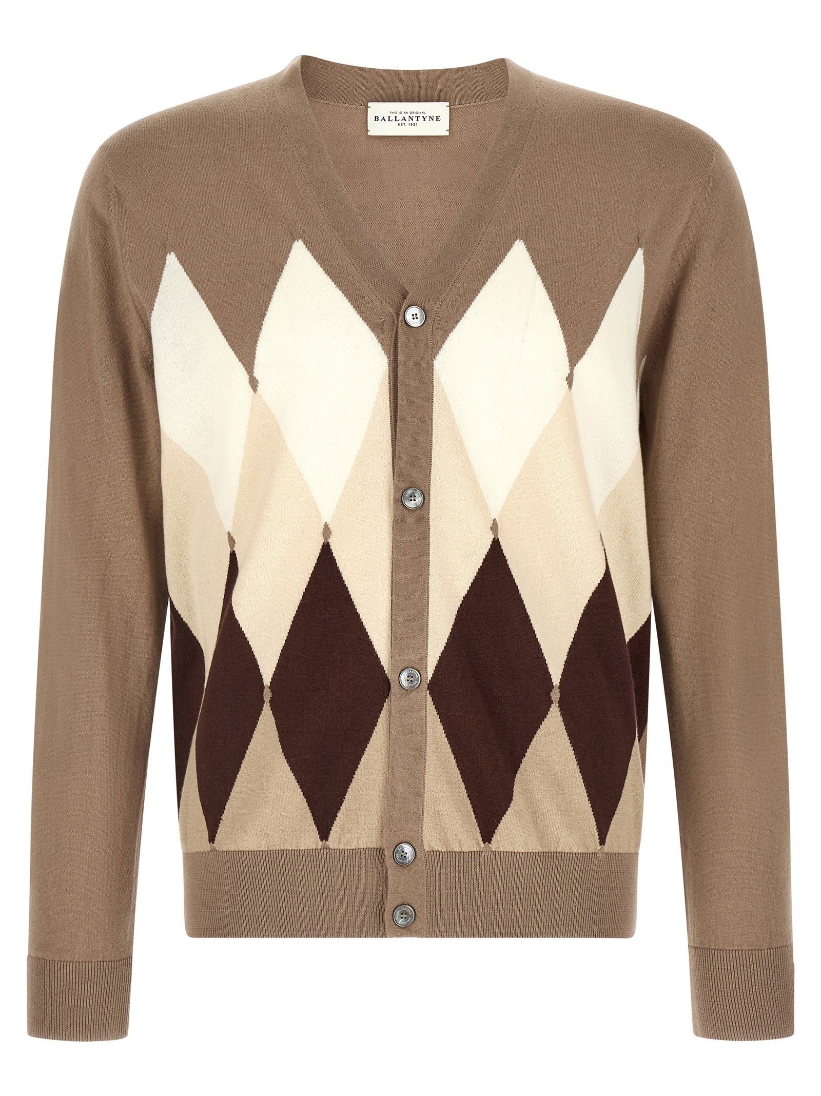 Ballantyne Cardigan Argyle Topwear Ballantyne