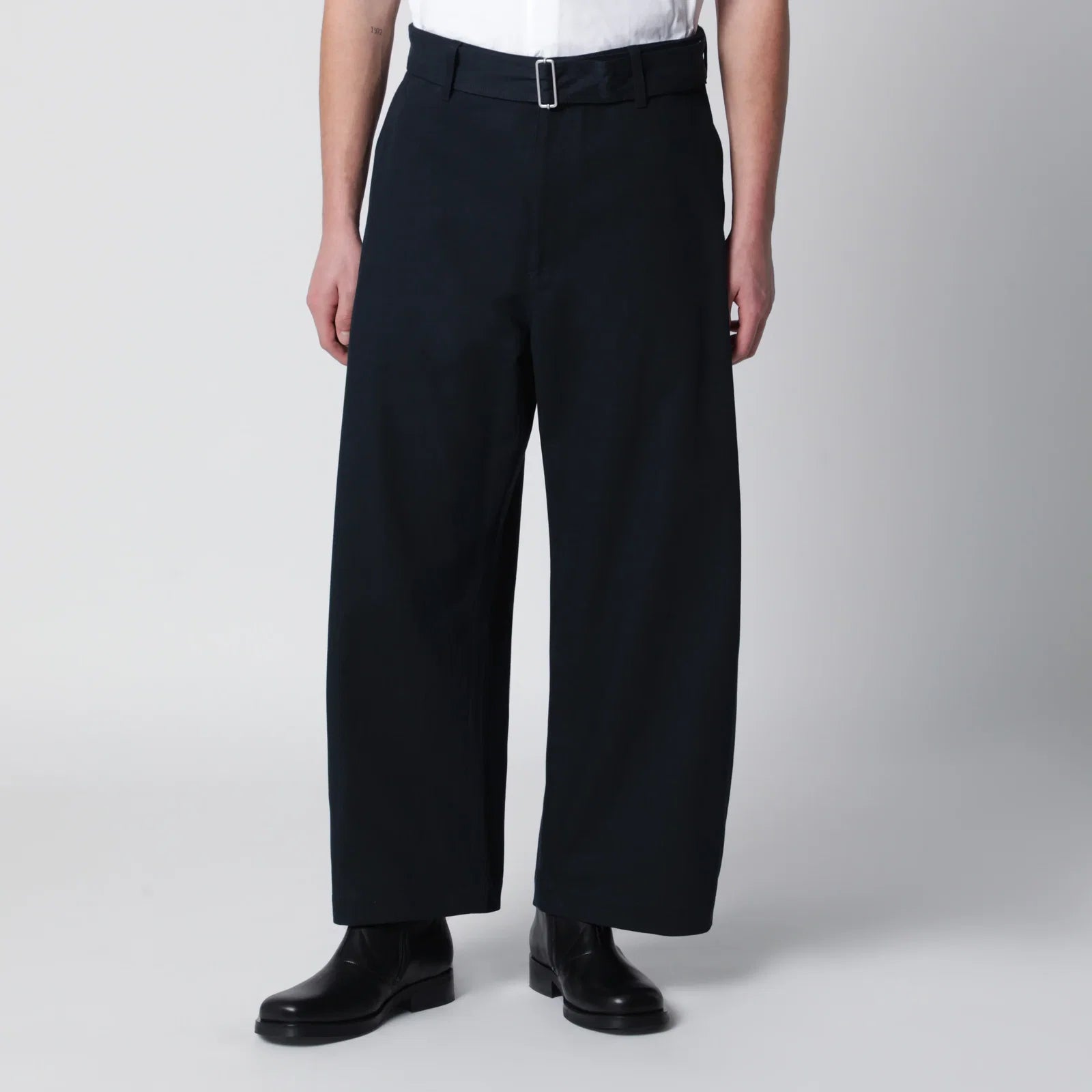 STUDIO NICHOLSON Barr trousers in indigo Trousers Studio Nicholson