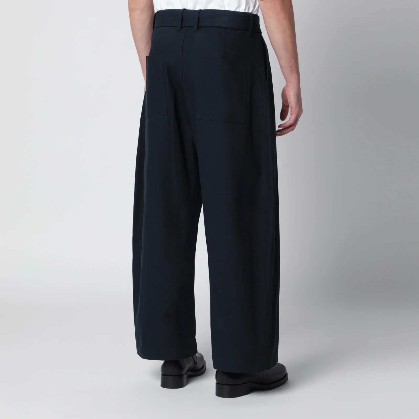 STUDIO NICHOLSON Barr trousers in indigo Trousers Studio Nicholson