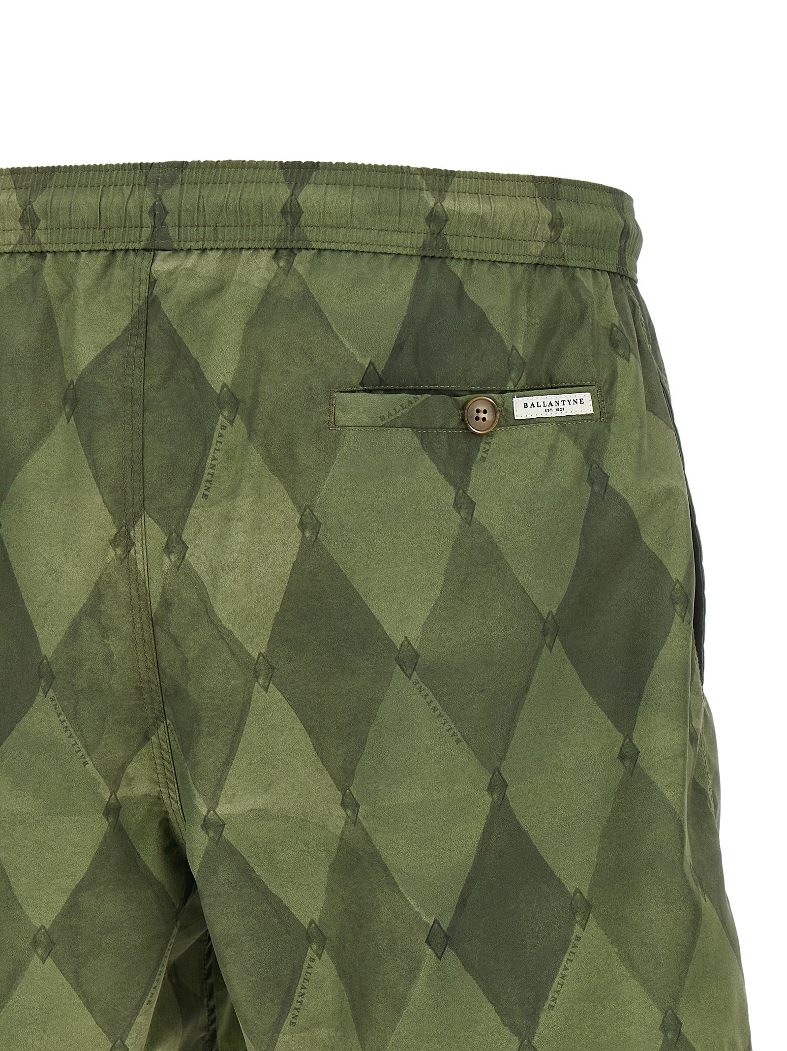 Ballantyne Diamond Print Technical Swim Shorts-4