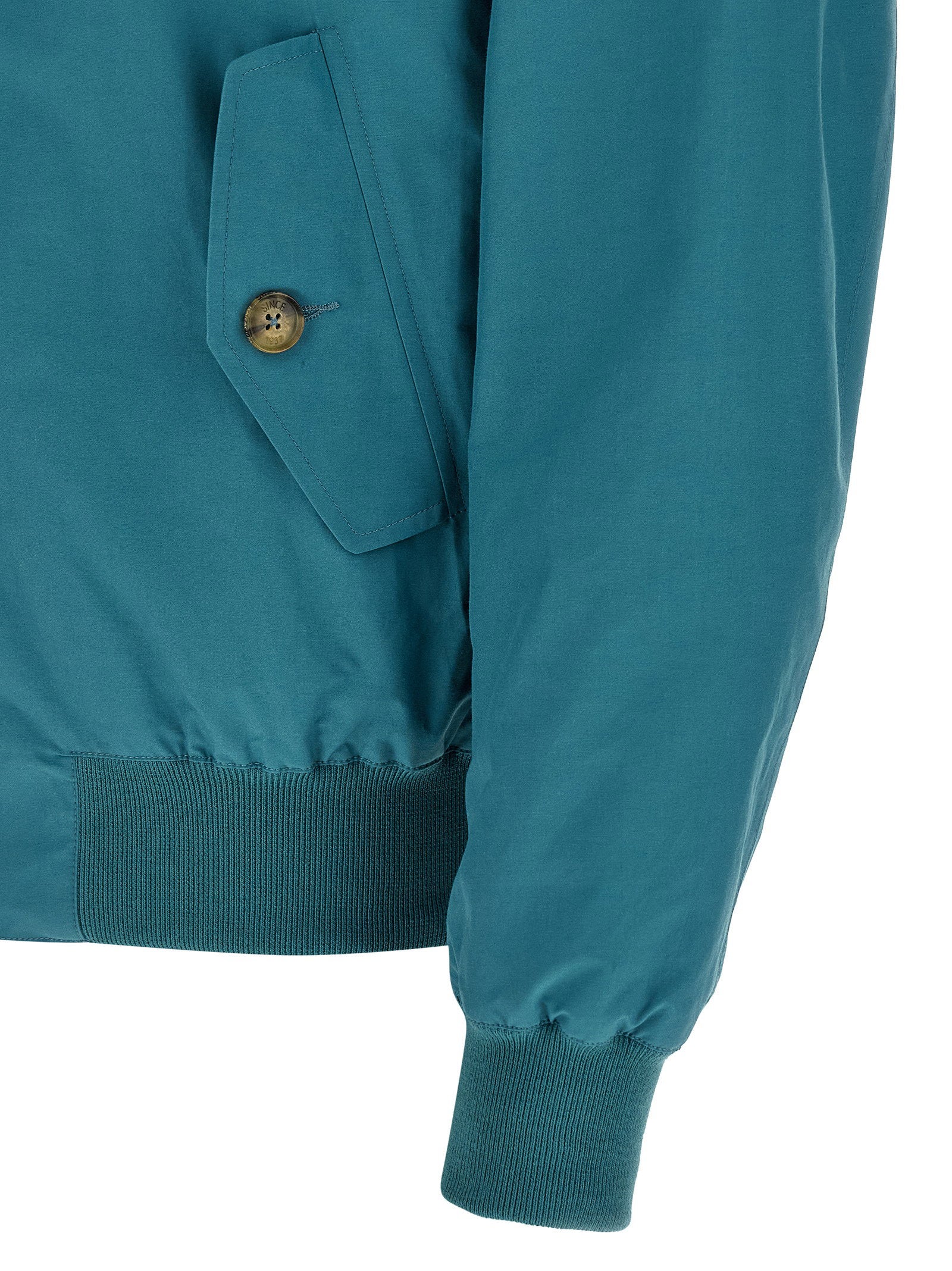 Baracuta G9 Harrington jack in blauw, binnenzijde met de Fraser Tartan voering