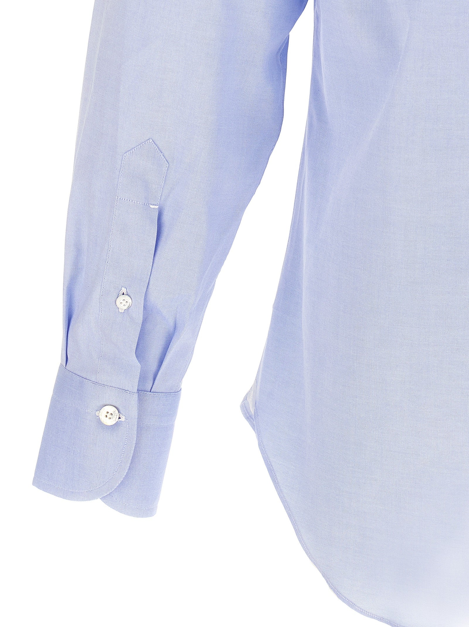 Finamore 1925 Napoli Cotton Shirt Blue-thumbmail-4