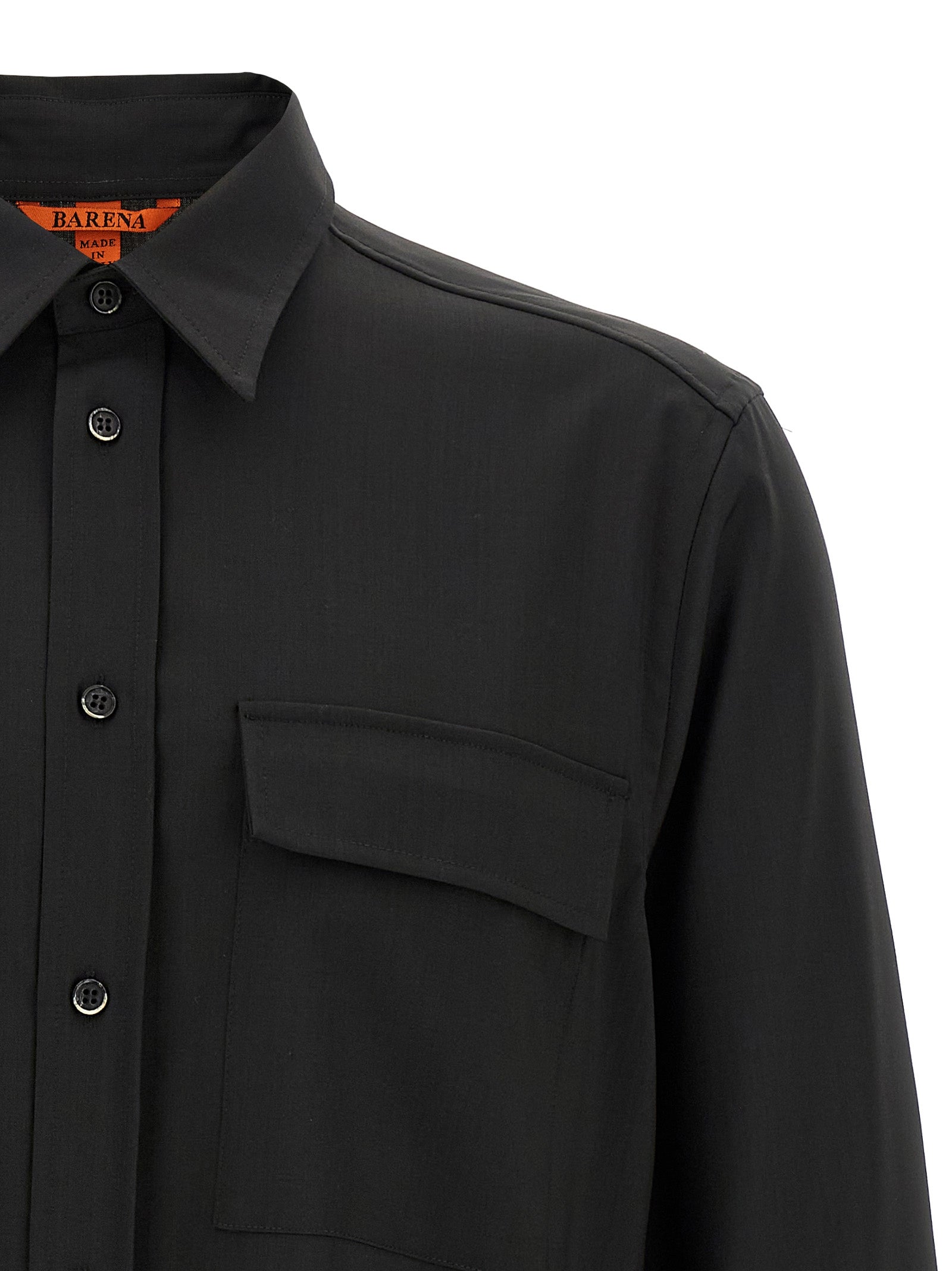 Barena Den Shirt Black-thumbmail-3