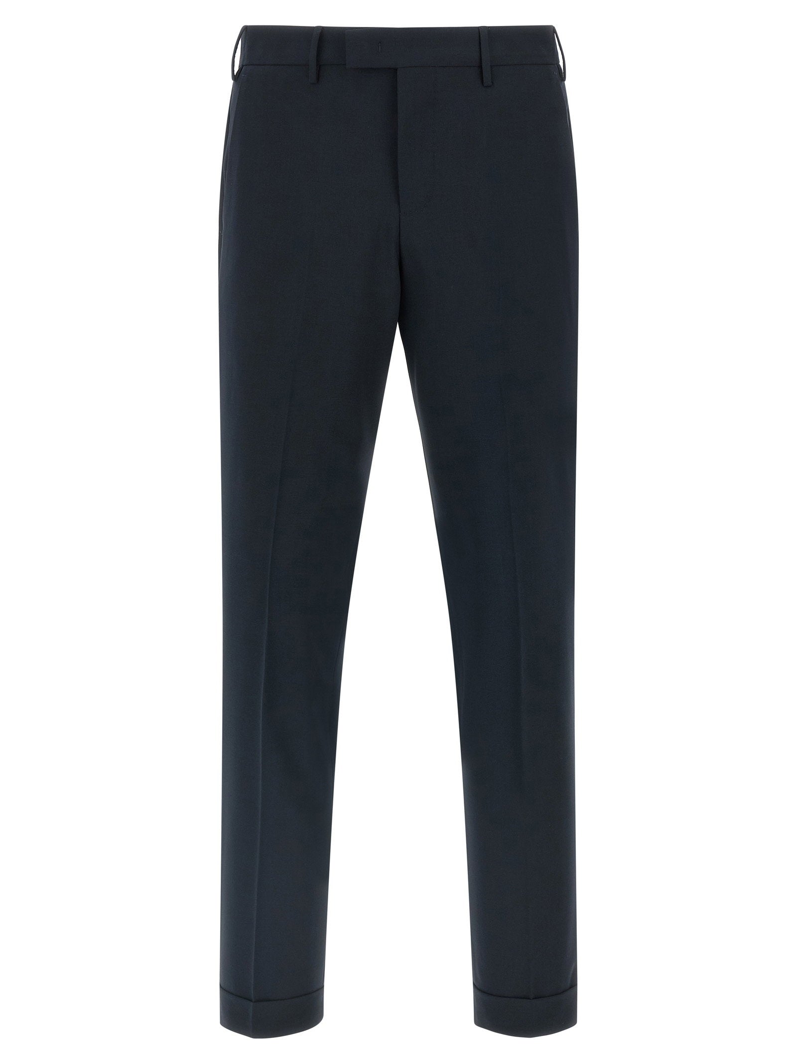 PT Torino Master Four-Season Wollen Pantalon Marineblauw-thumbmail-1