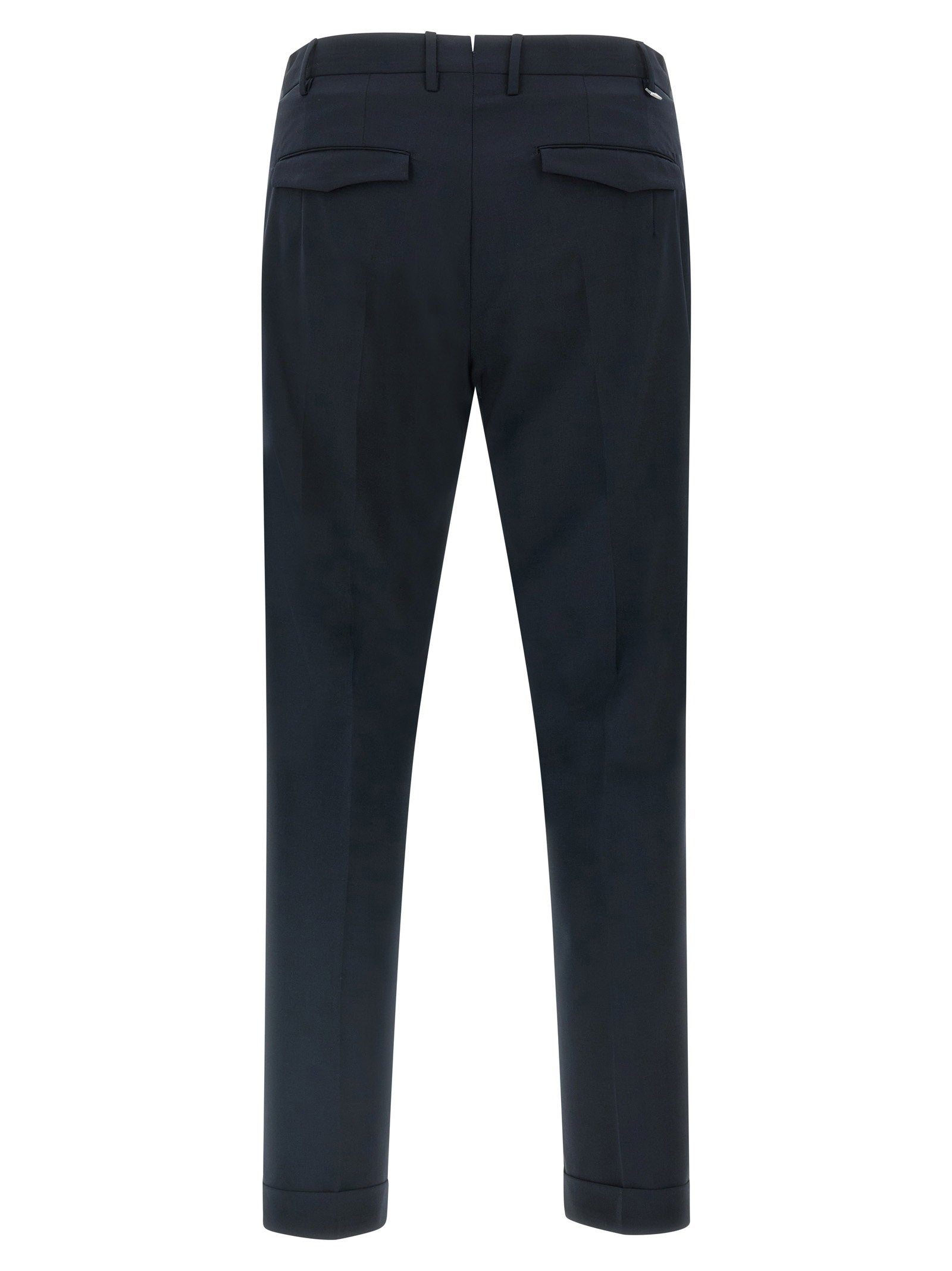 PT Torino Master Four-Season Wollen Pantalon Marineblauw-thumbmail-2