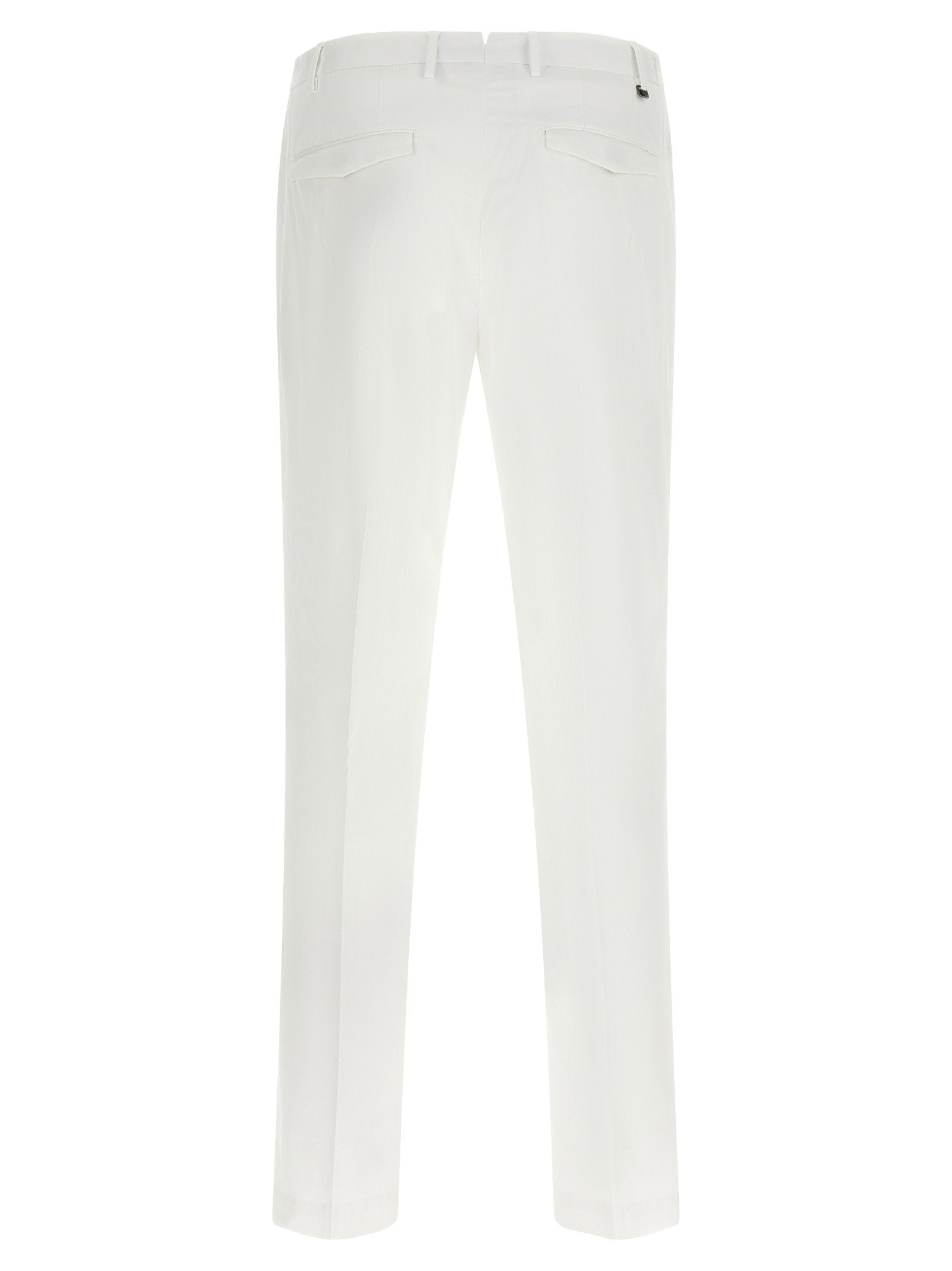 PT Torino Master Stretch Cotton Gabardine Pantalon in Wit-thumbmail-2