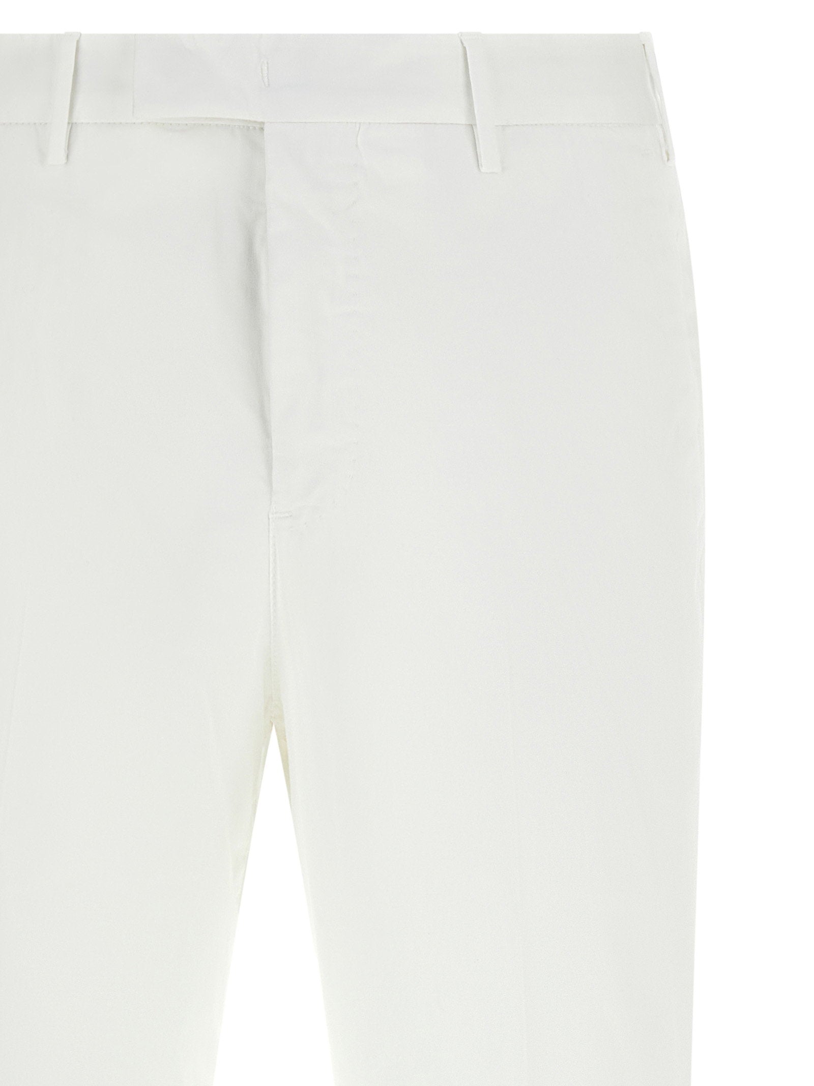 PT Torino Master Stretch Cotton Gabardine Pantalon in Wit-thumbmail-3
