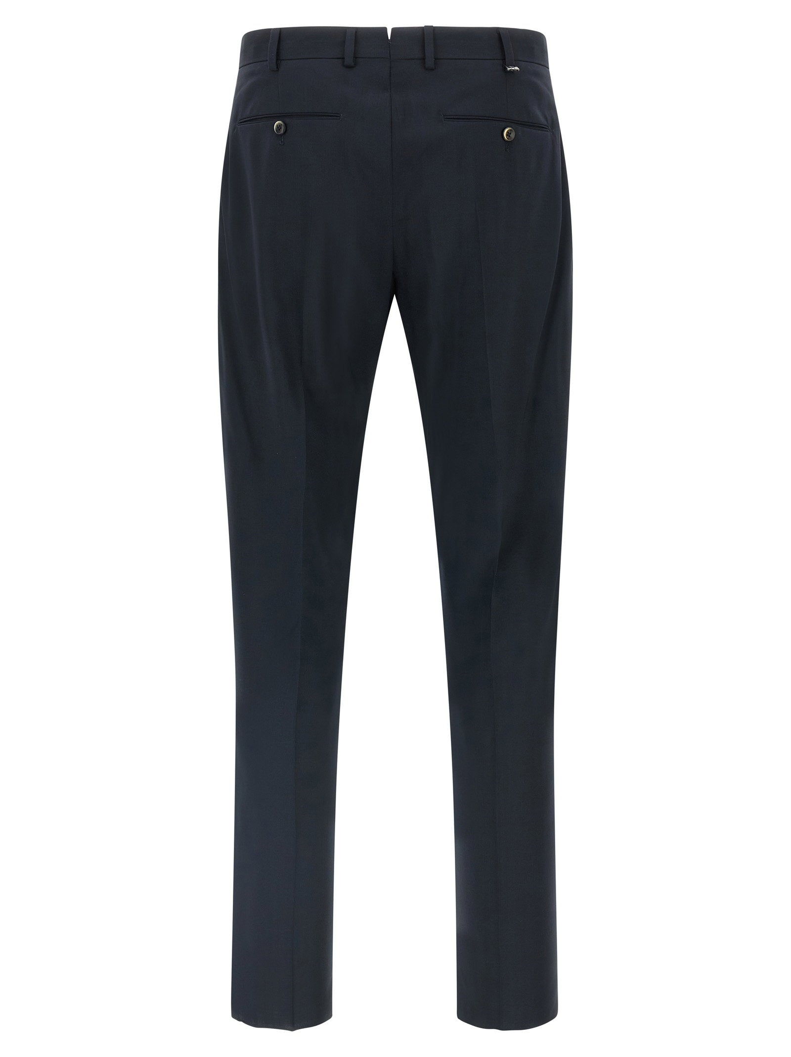 PT Torino Union broek blauw - detail plooien