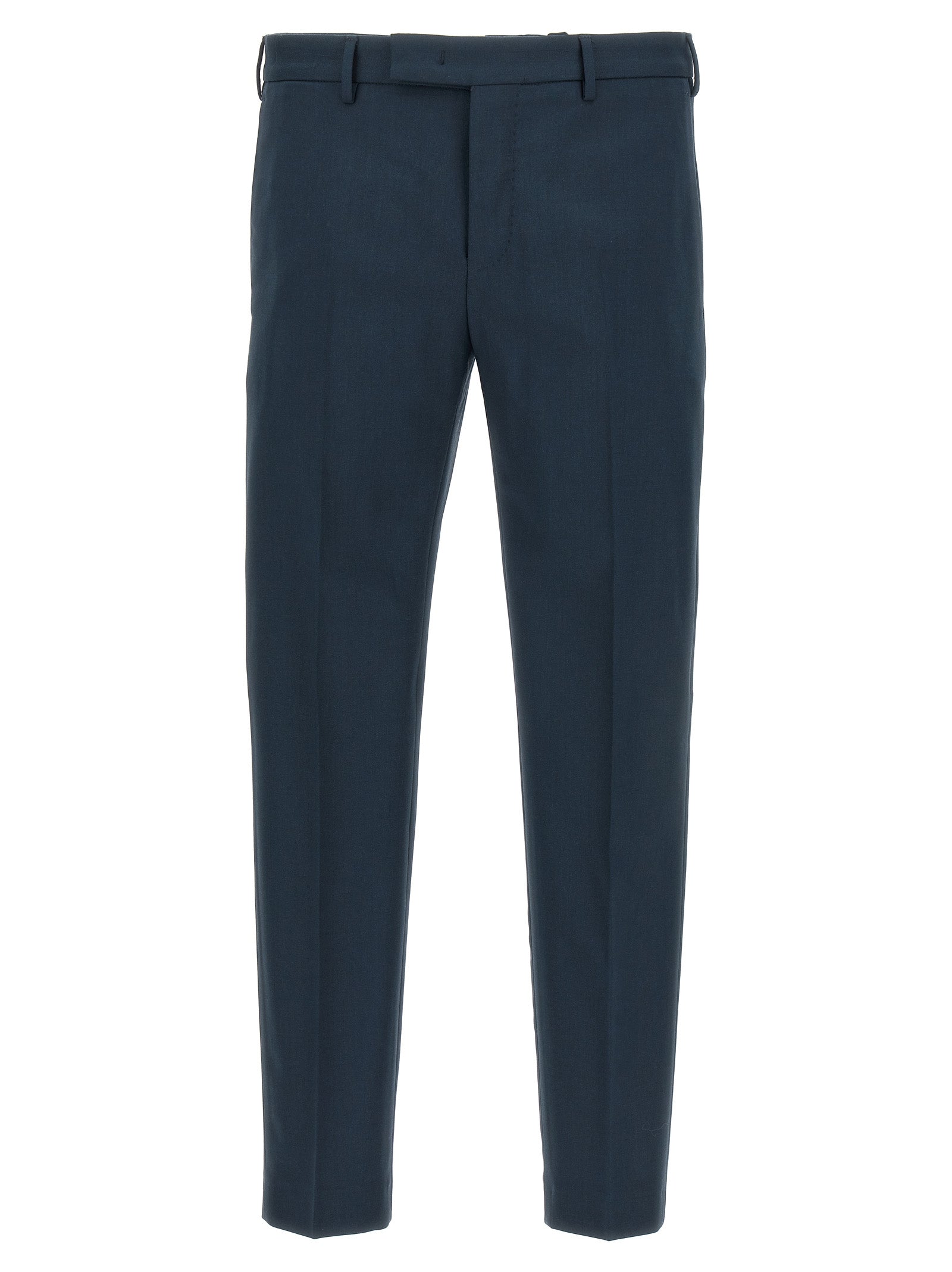PT Torino Dieci Stretch Wool Trousers Navy