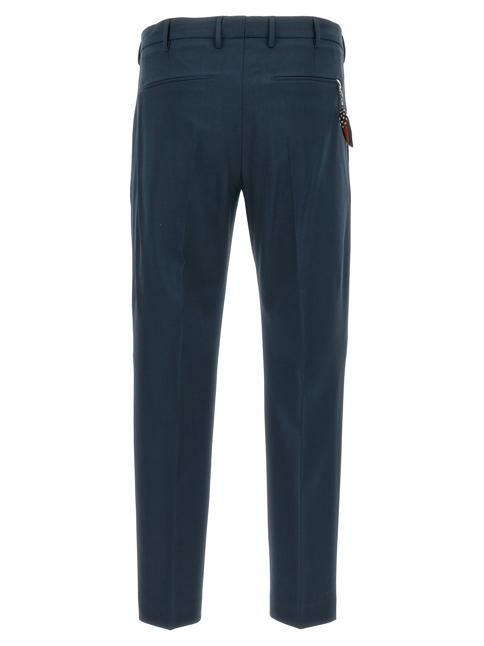 PT Torino Dieci Stretch Wool Trousers Navy-thumbmail-2