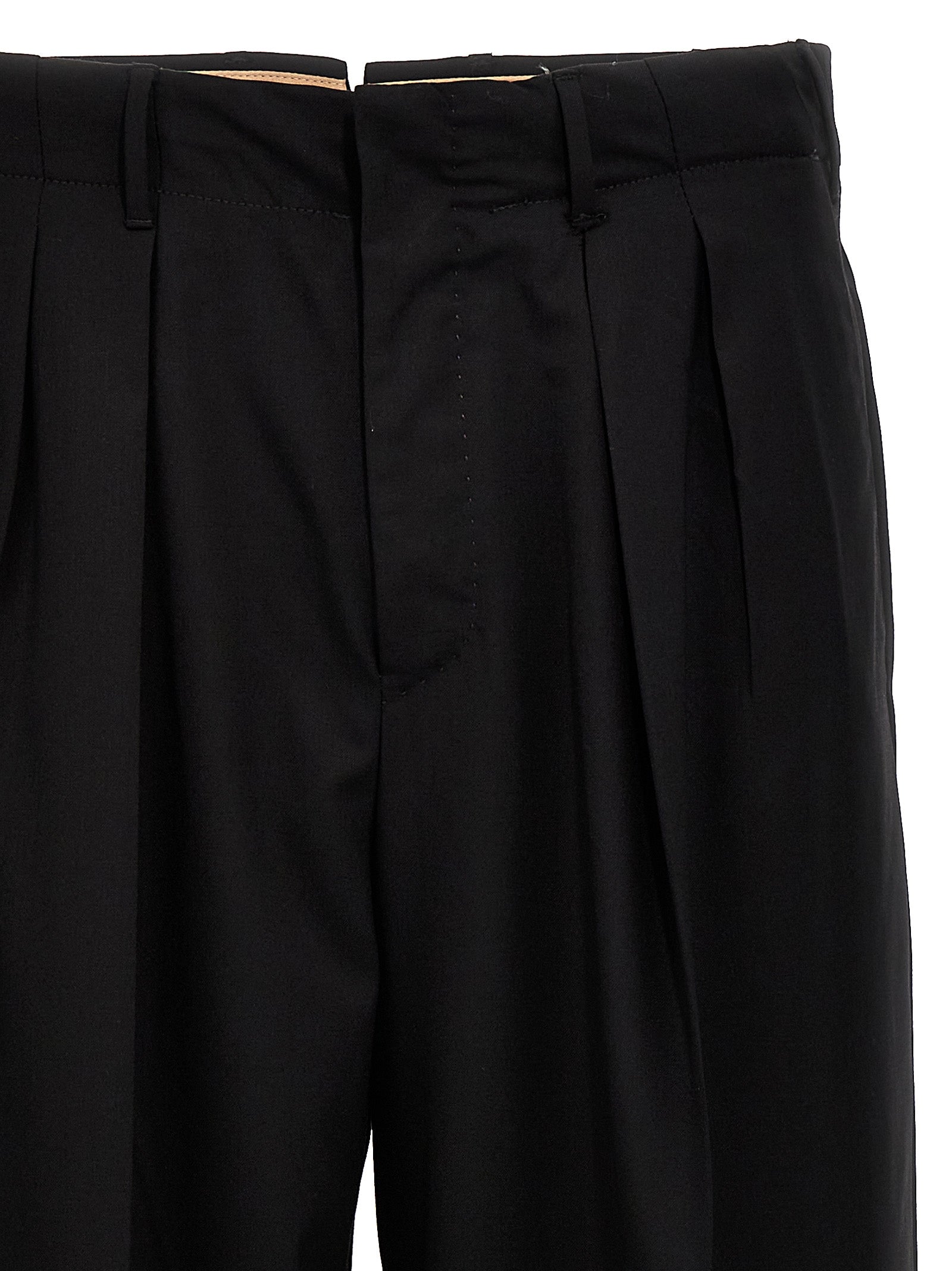 PT Torino Dodici Wool Trousers Black-3