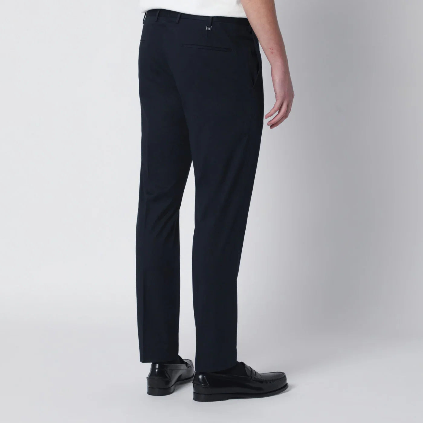 PT Torino Blue slim-fit cotton-blend trousers Trousers PT Torino