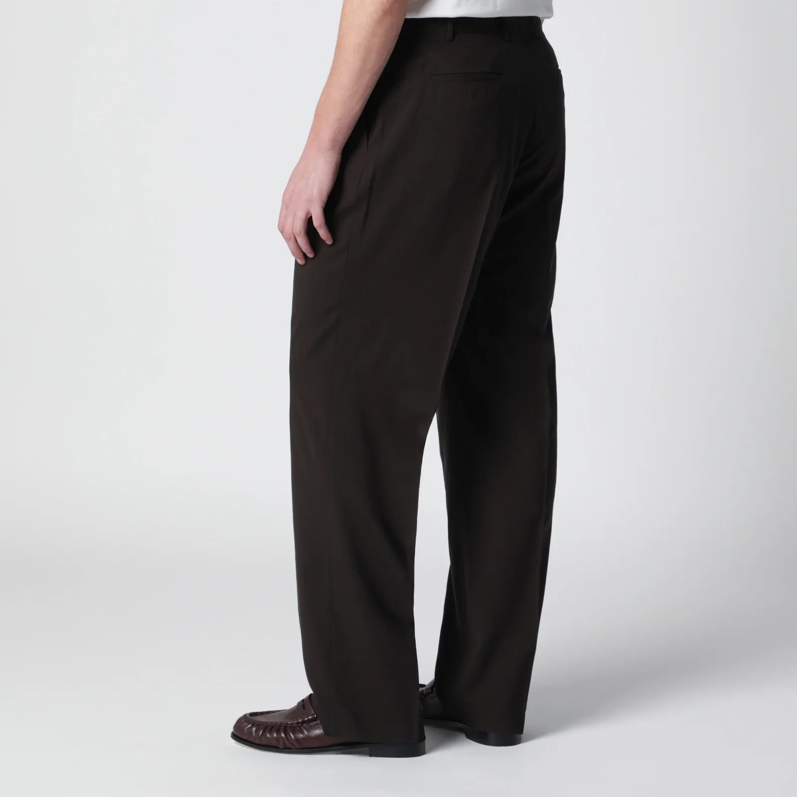 PT Torino Brown wool trousers Trousers PT Torino