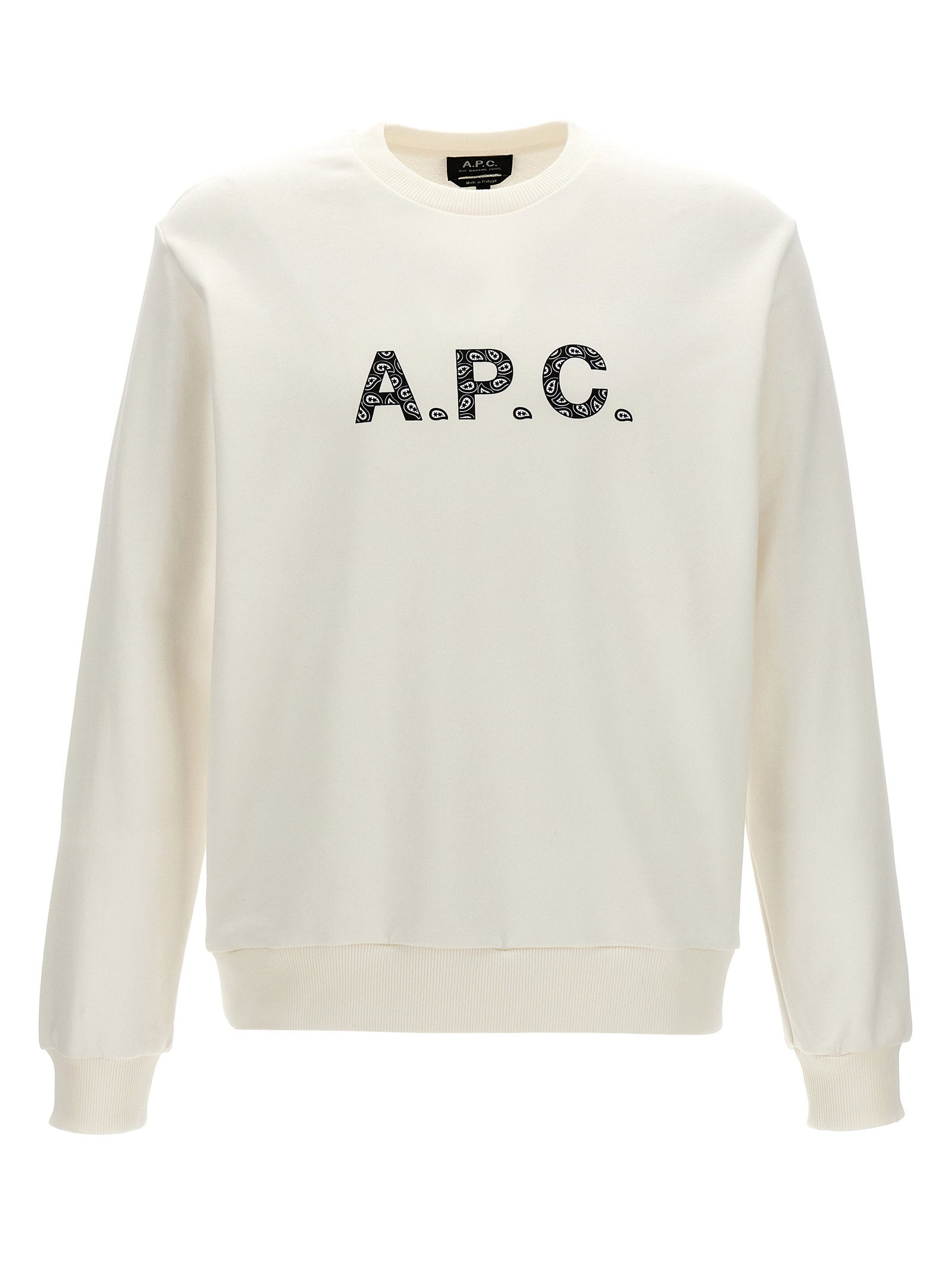 A.P.C. Timothy Logo Sweatshirt Ecru Topwear A.p.c.