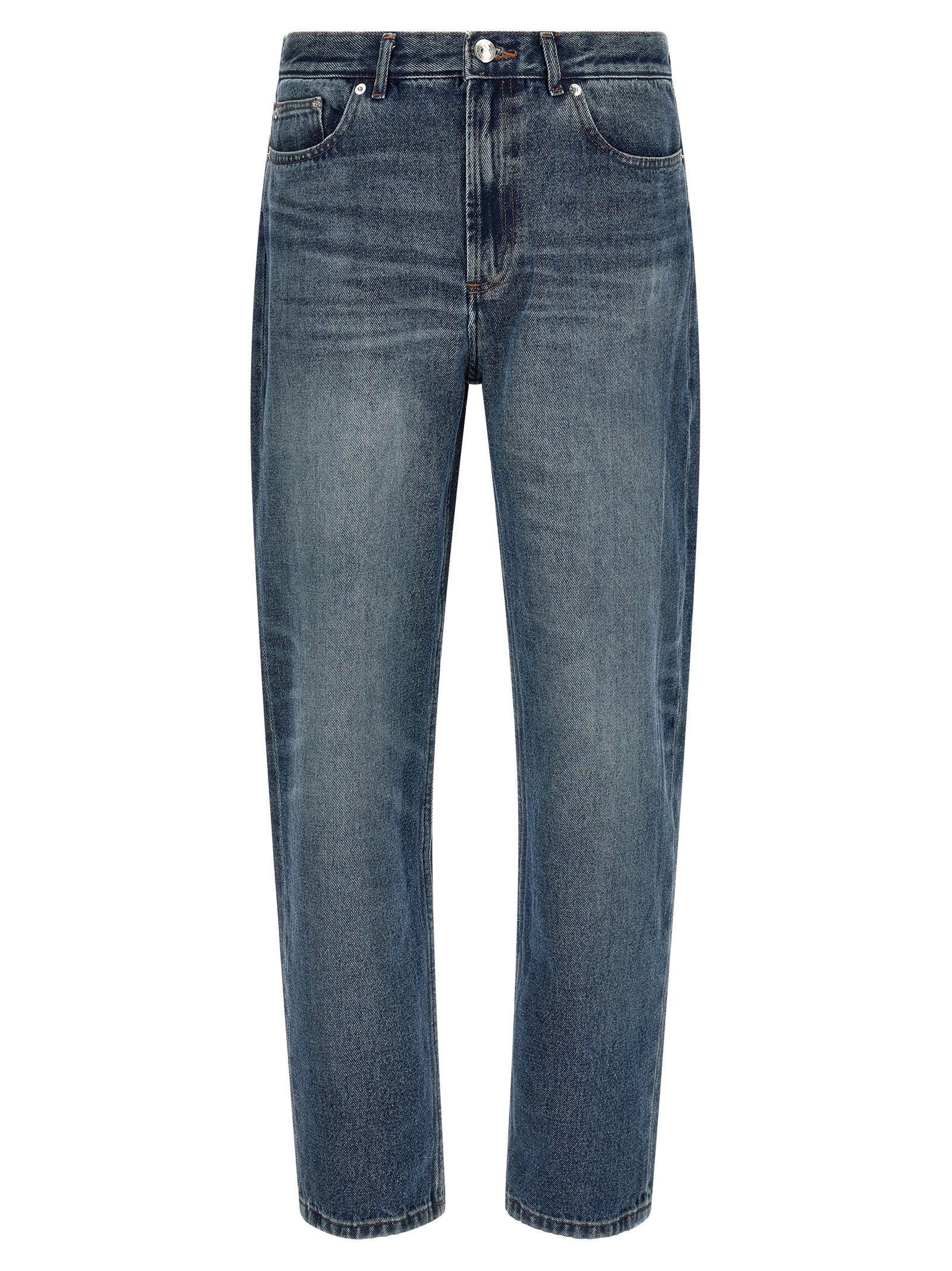 A.P.C. Martin jeans hoge taille vervaagd blauw, vooraanzicht