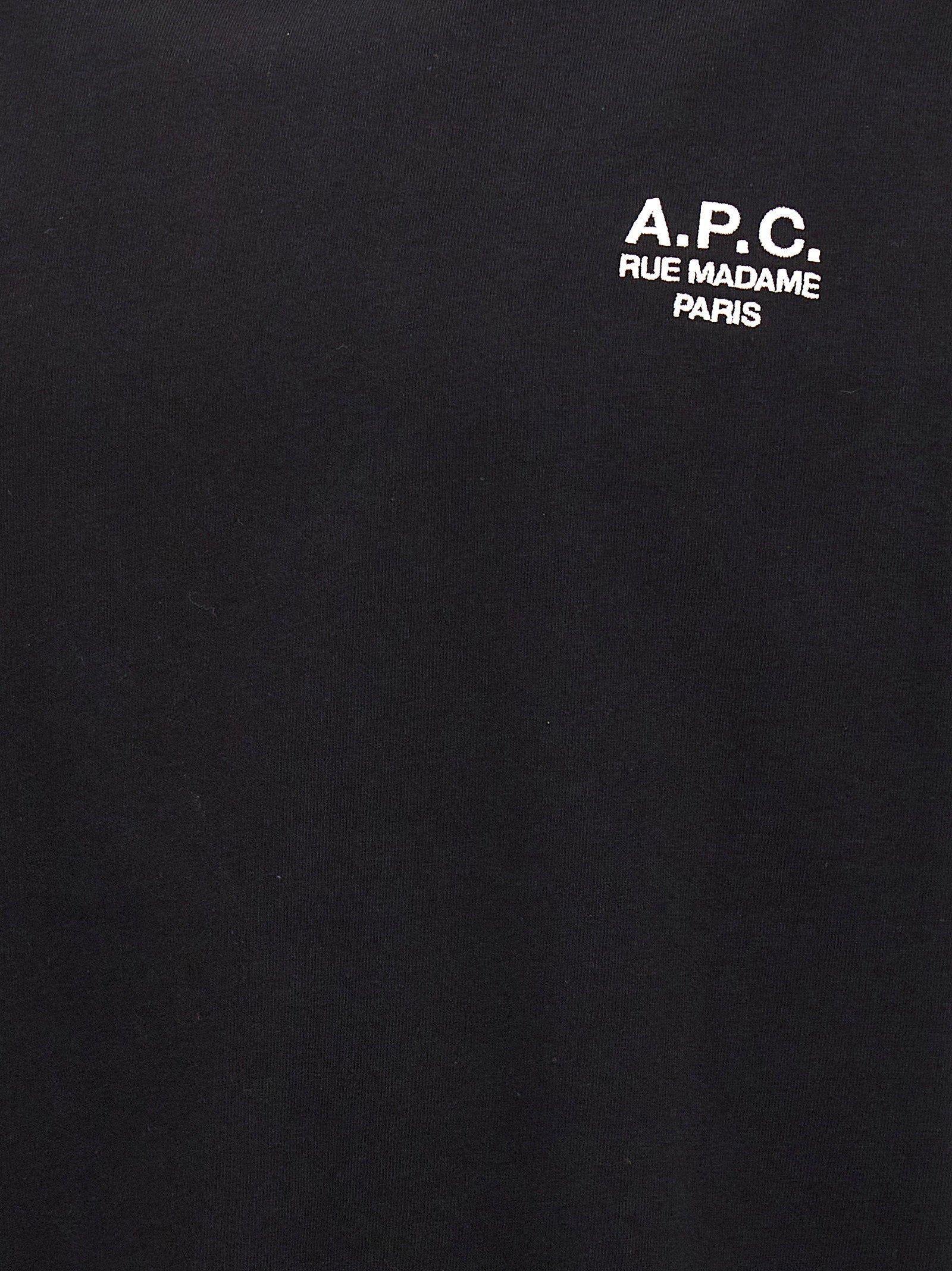 A.P.C. Standard Rue Madame Katoenen T-shirt Zwart-thumbmail-4